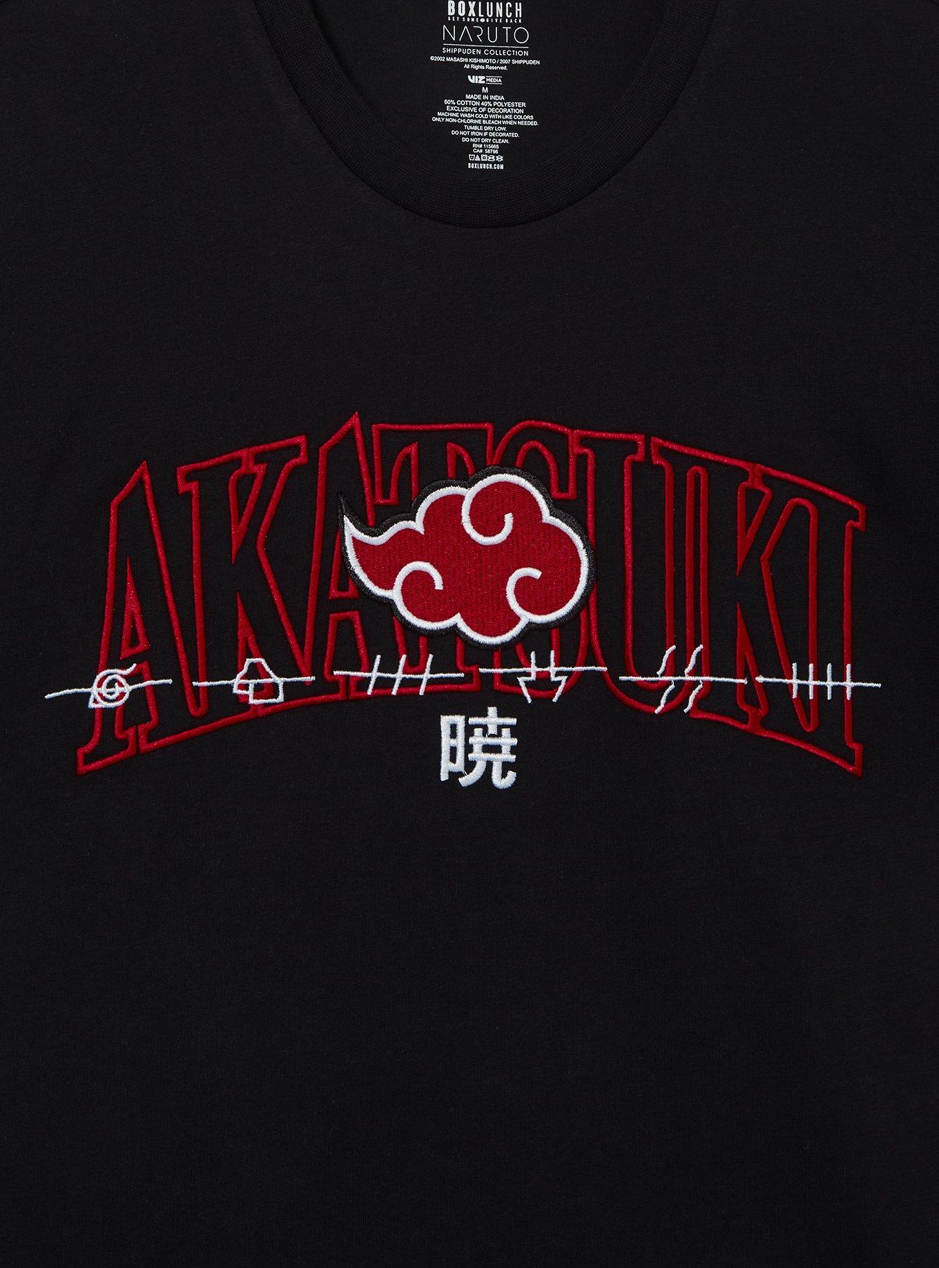 Naruto Shippuden Akatsuki Embroidered T-Shirt — BoxLunch Exclusive, , hi-res