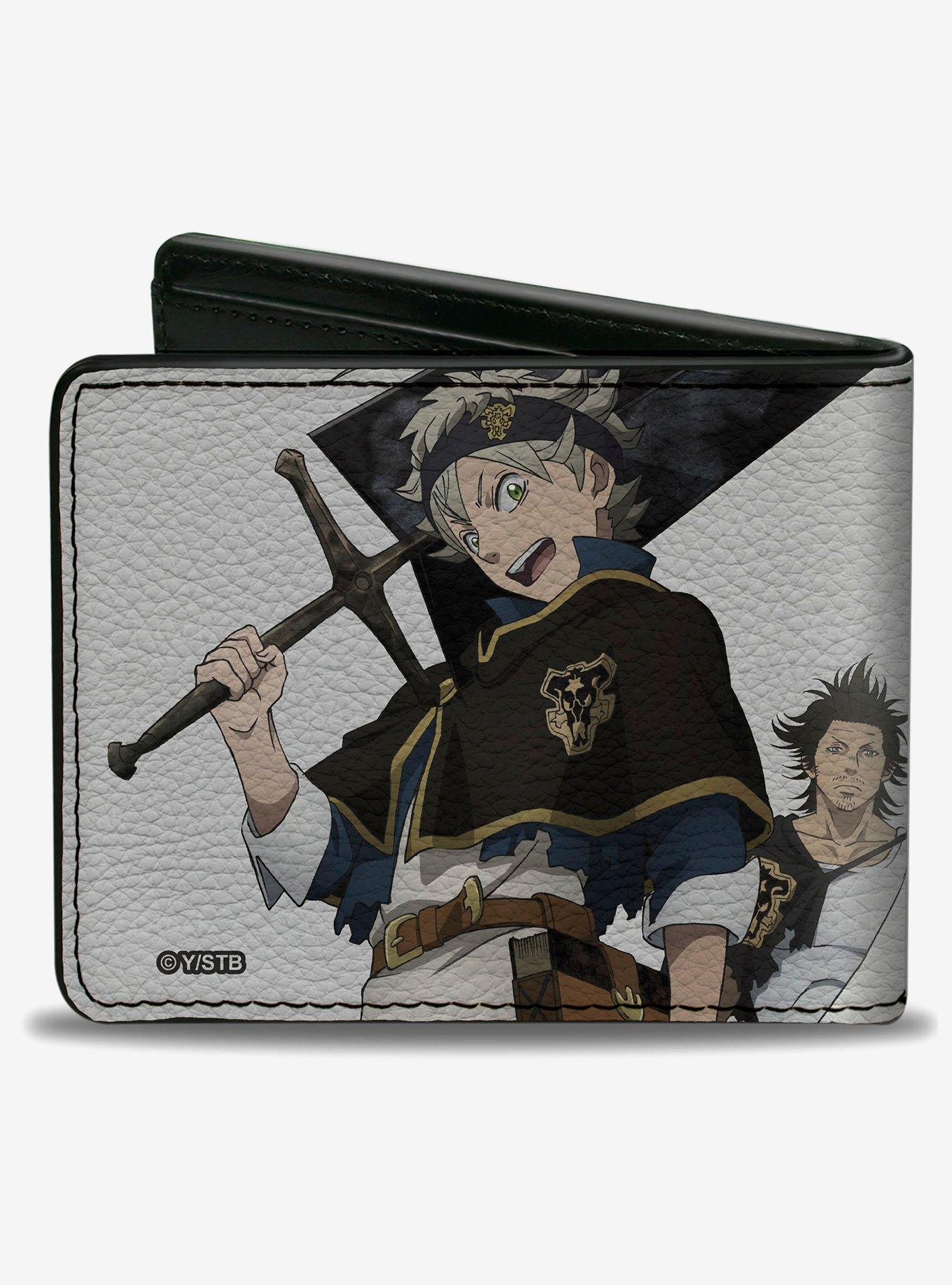 Black Clover Asta Yami and Noelle Group Pose Gray Bifold Wallet, , alternate