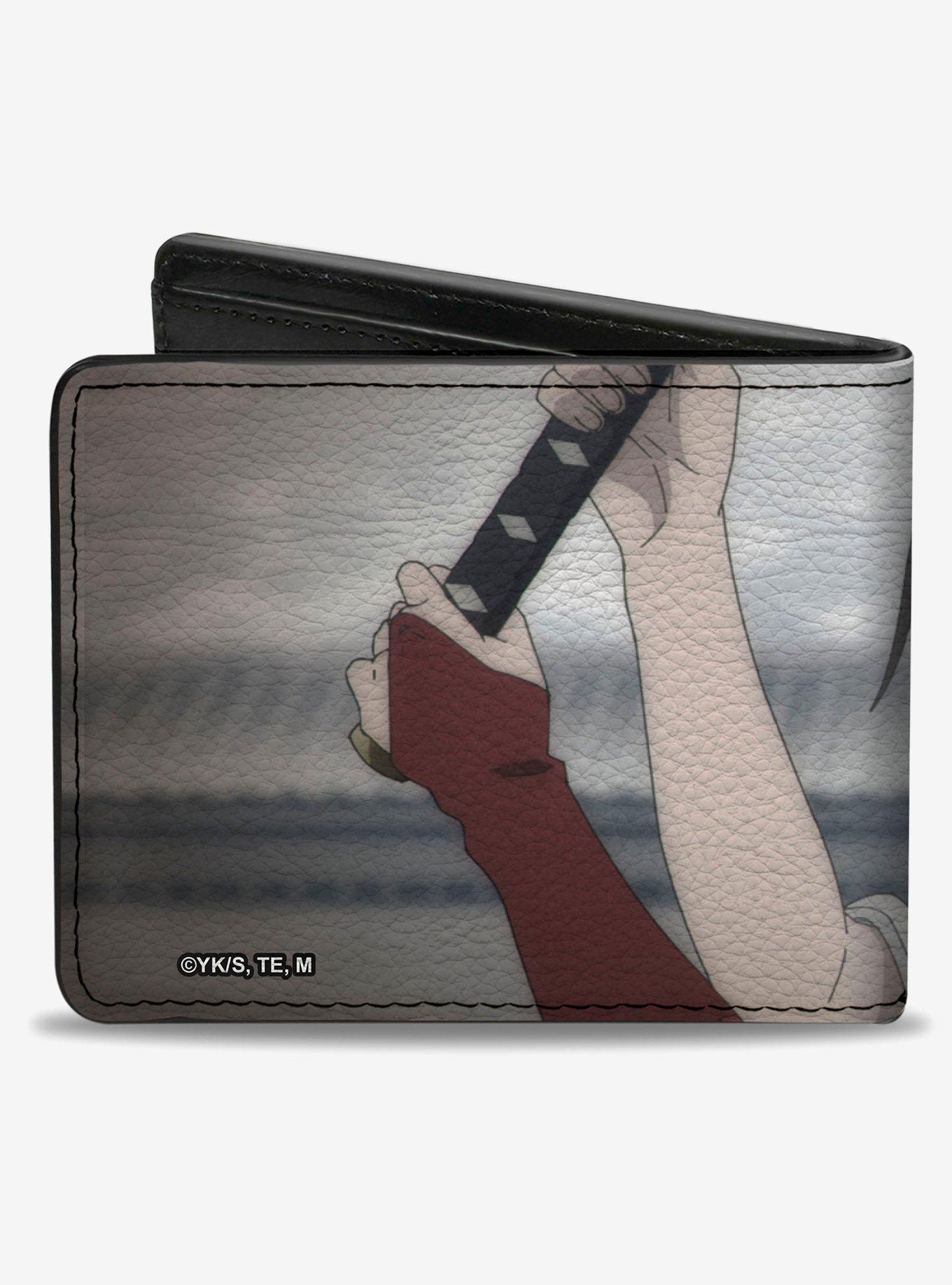 Hells Paradise Sagiri Profile Sword Pose Grays Bifold Wallet, , hi-res