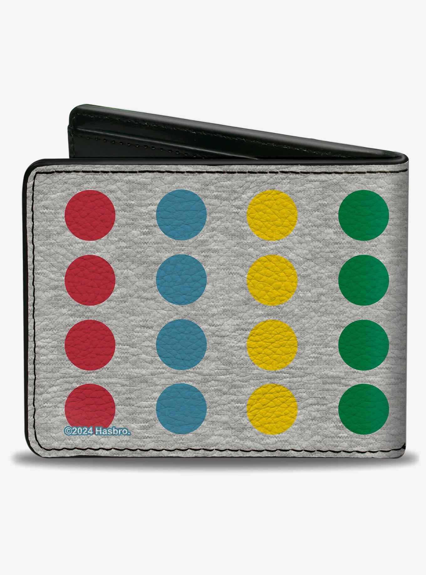 Twister Cool Moves Circle Spots Gray Multi Color Bifold Wallet, , hi-res