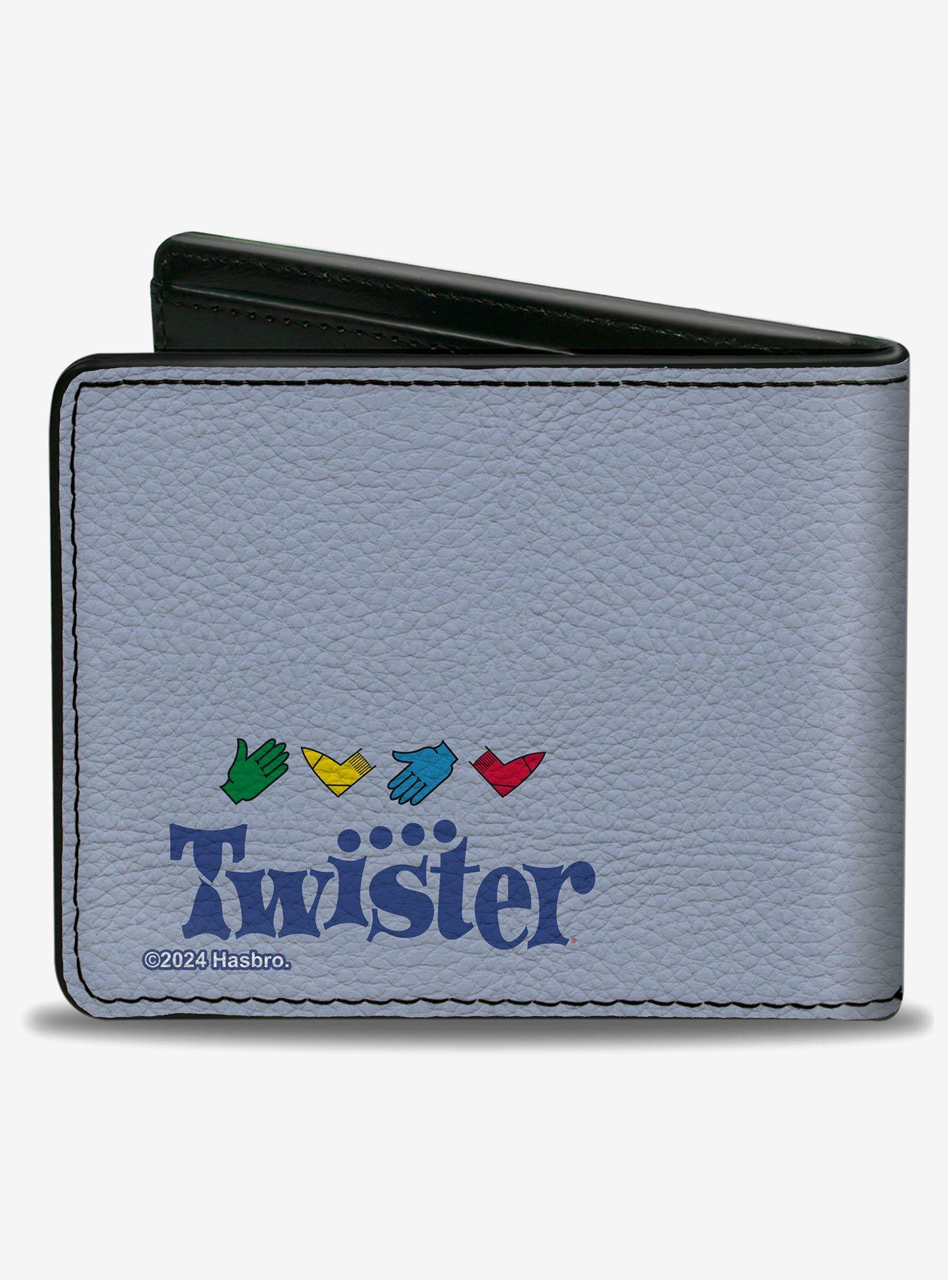 Twister Dad Says Make Your Move and Game Icons Multi Color Bifold Wallet, , hi-res