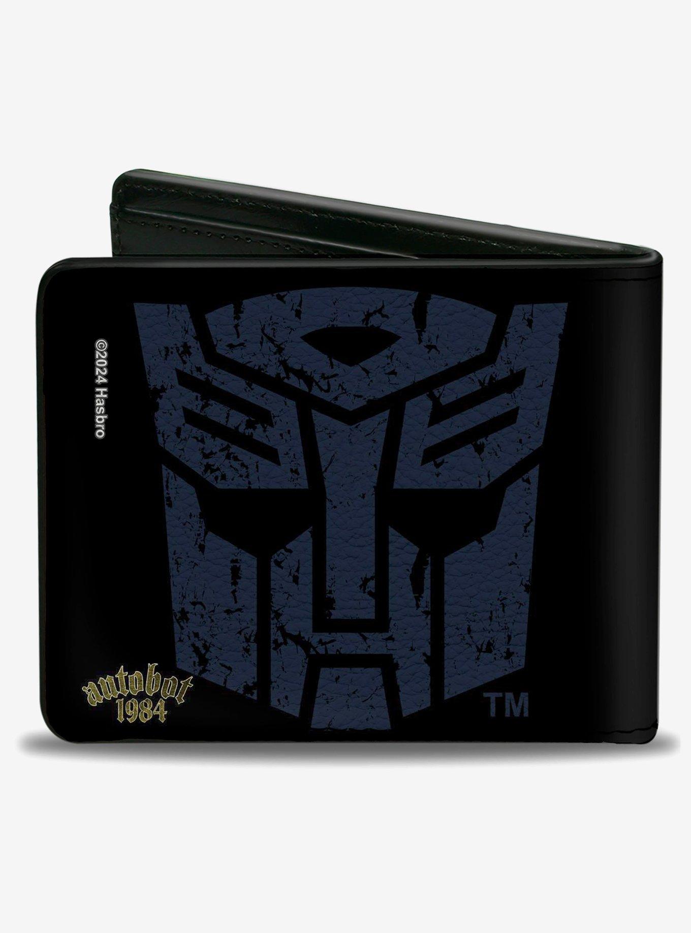 Transformers Grimlock Sword Pose and Autobot Shield Black Bifold Wallet, , hi-res