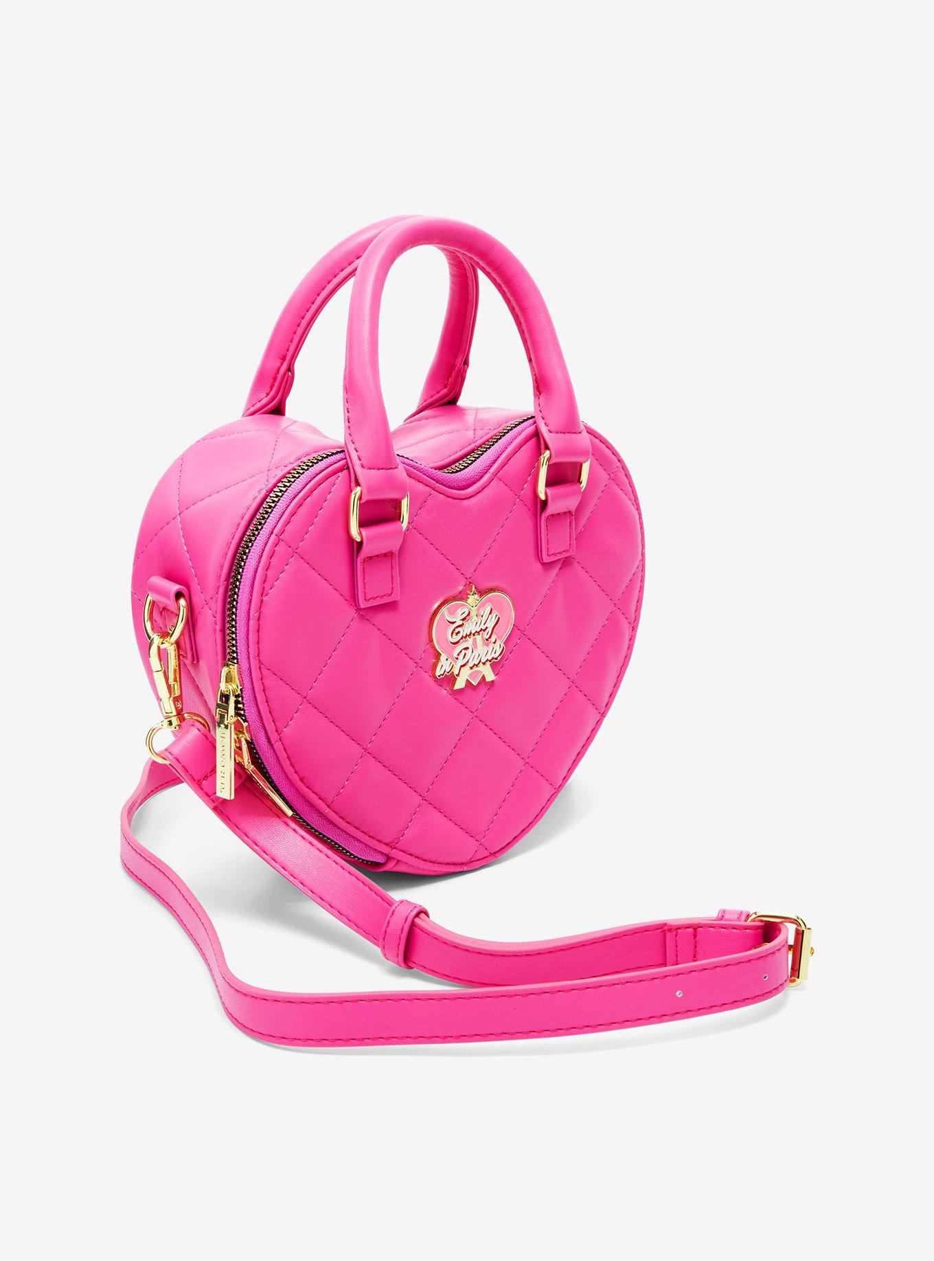 Emily In Paris Quilted Heart Crossbody Bag, , hi-res