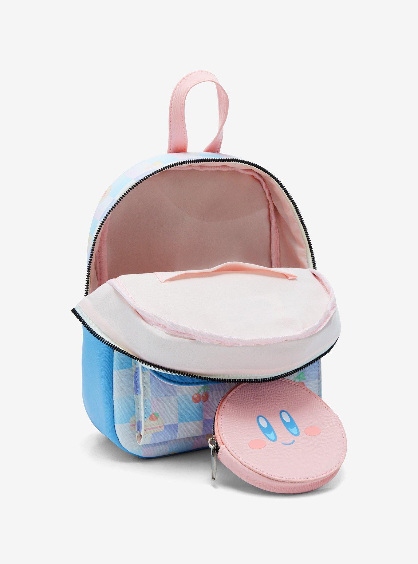 Kirby Pastel Checkered Mini Backpack With Coin Purse, , alternate