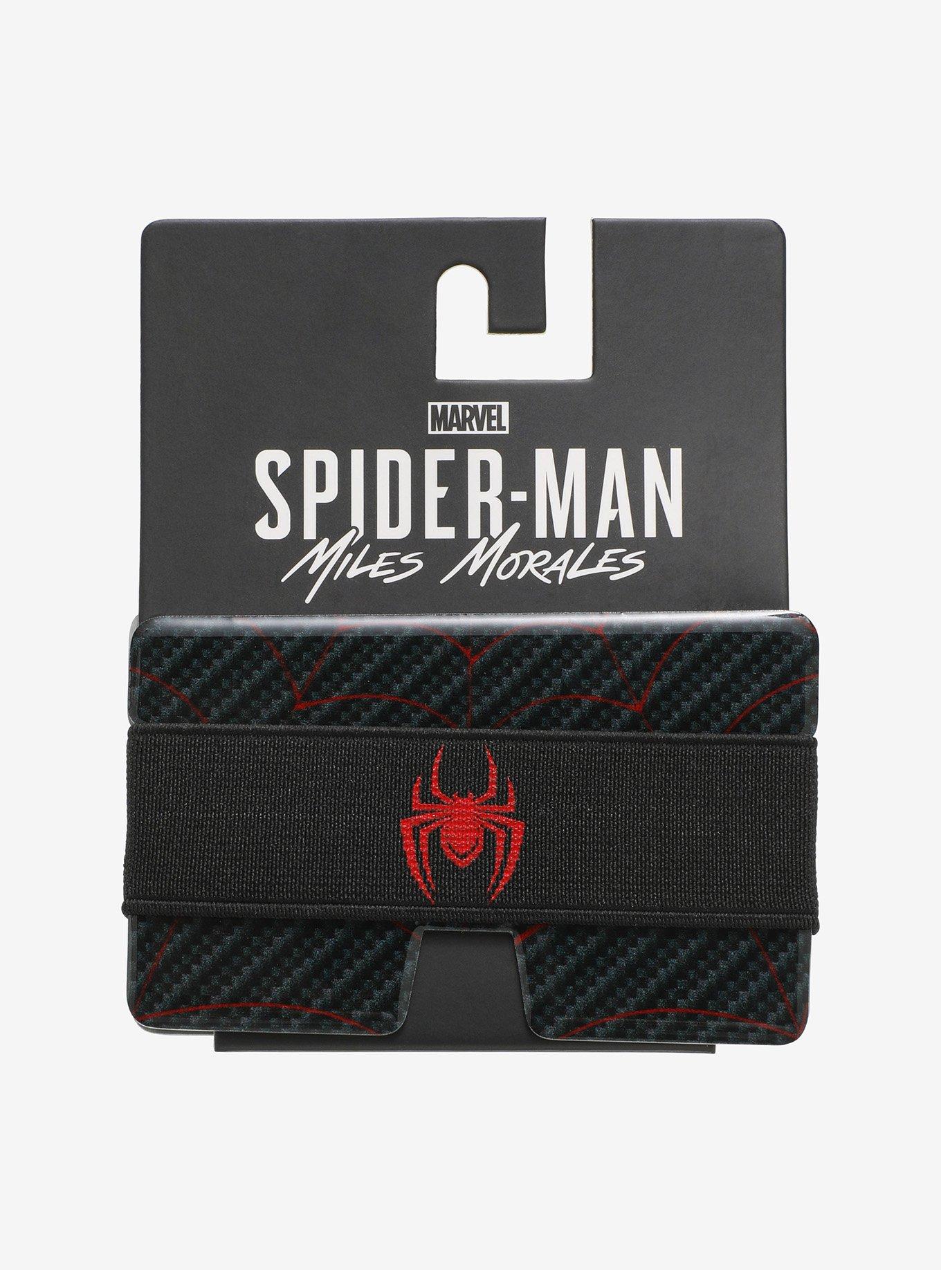 Marvel Spider-Man Miles Morales Elastic Band Metal Cardholder, , alternate