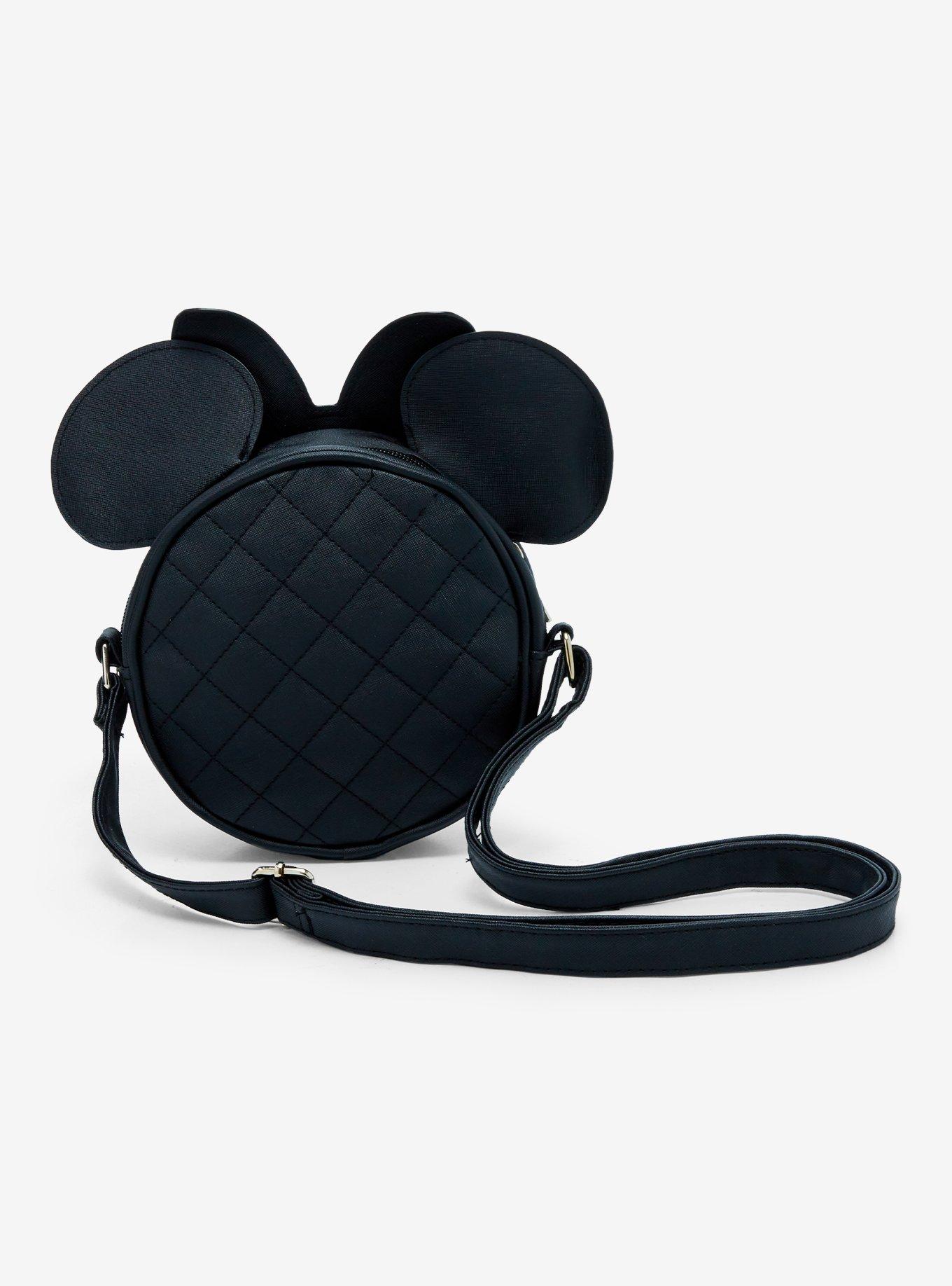 Disney Minnie Mouse Quilted Figural Crossbody Bag, , alternate