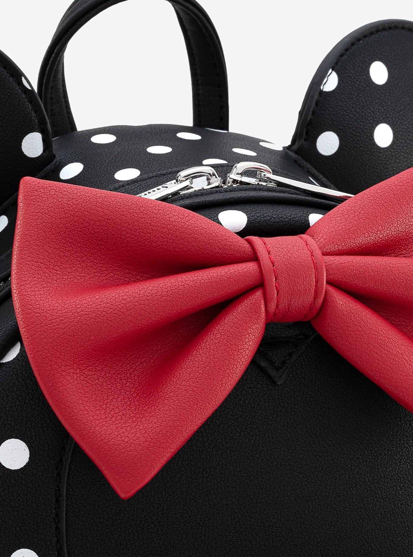Loungefly Disney Minnie Mouse Polka Dot Mini Backpack, , alternate