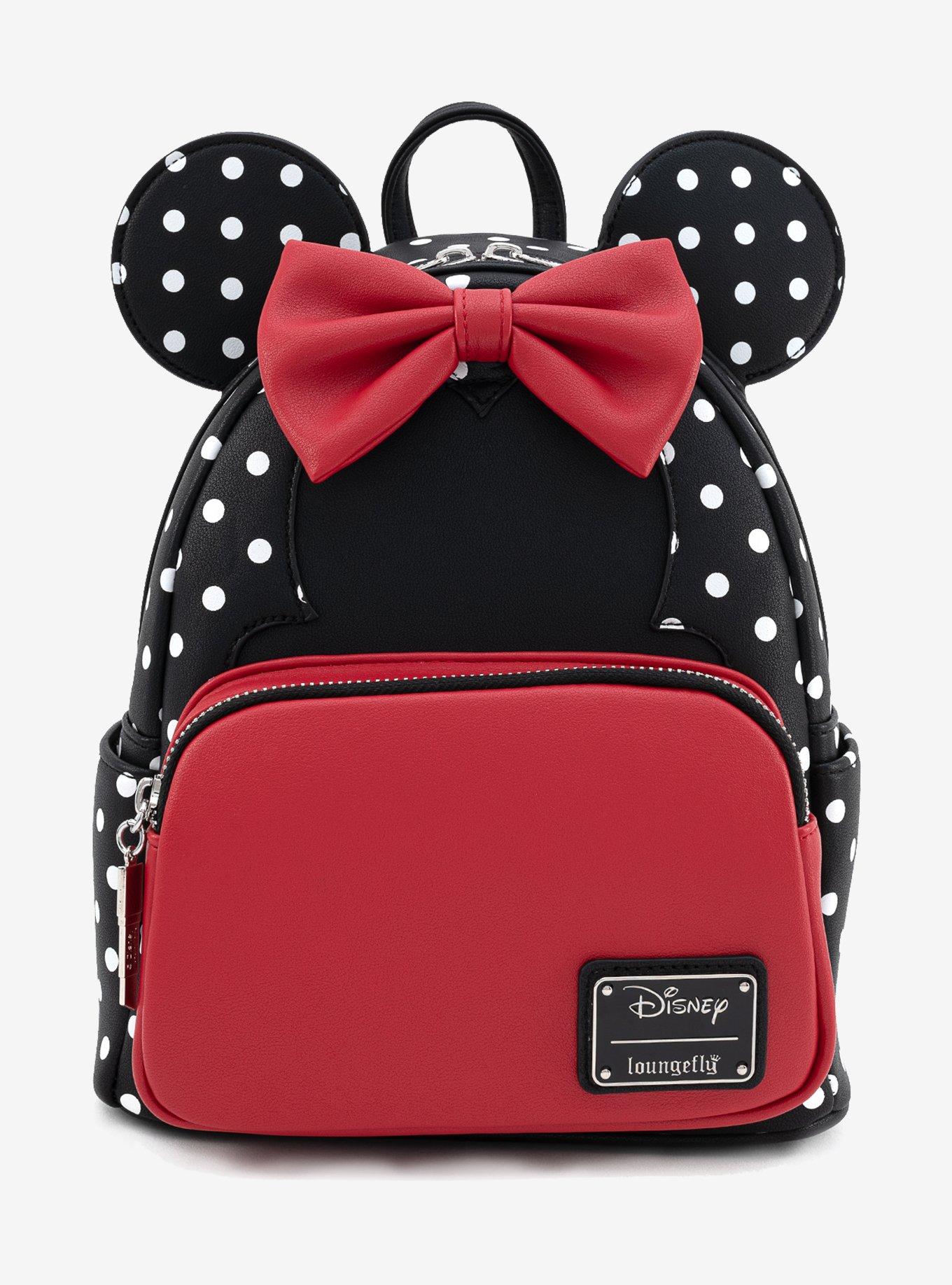 Loungefly Disney Minnie Mouse Polka Dot Mini Backpack, , alternate