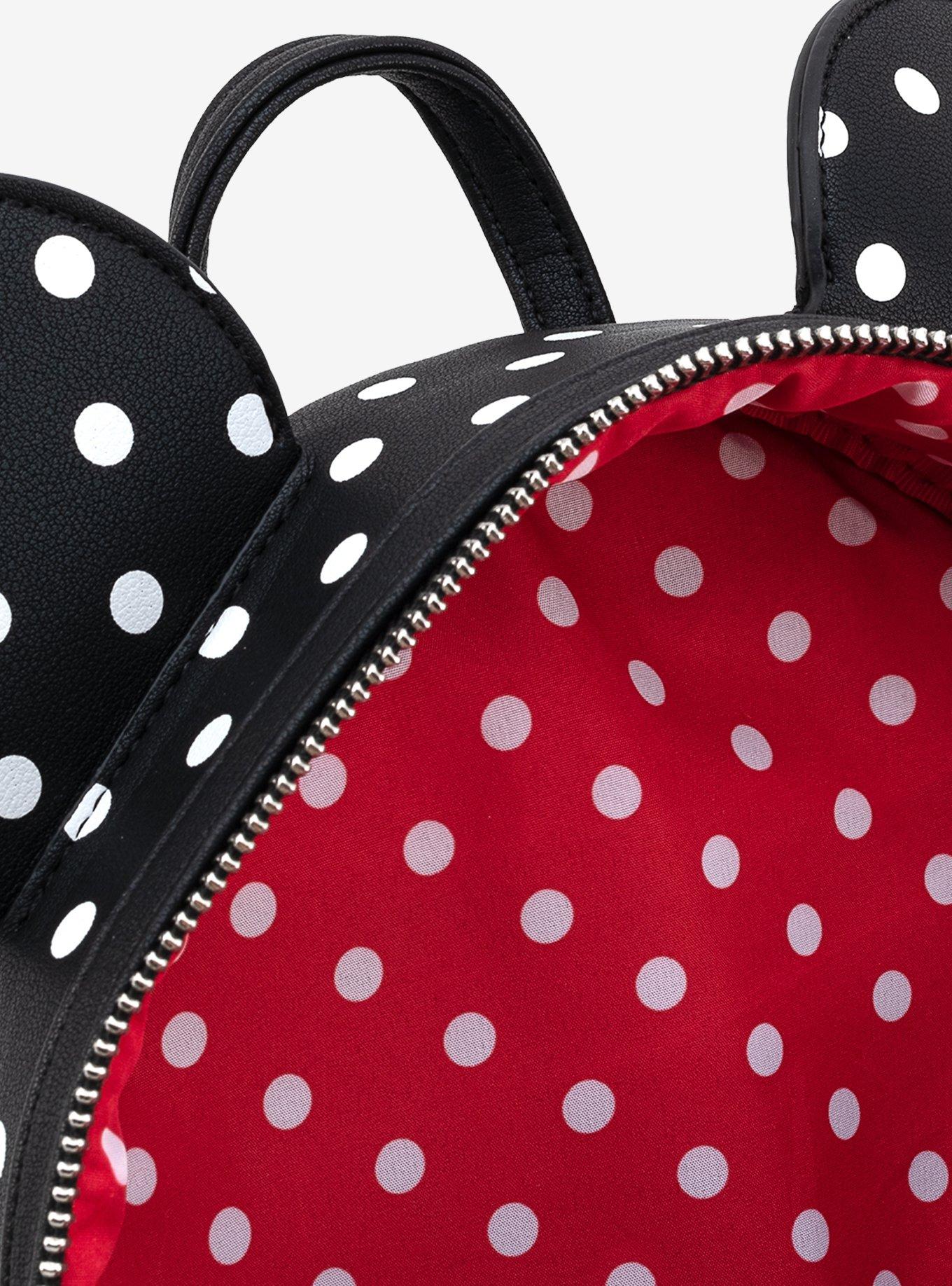 Loungefly Disney Minnie Mouse Polka Dot Mini Backpack, , alternate