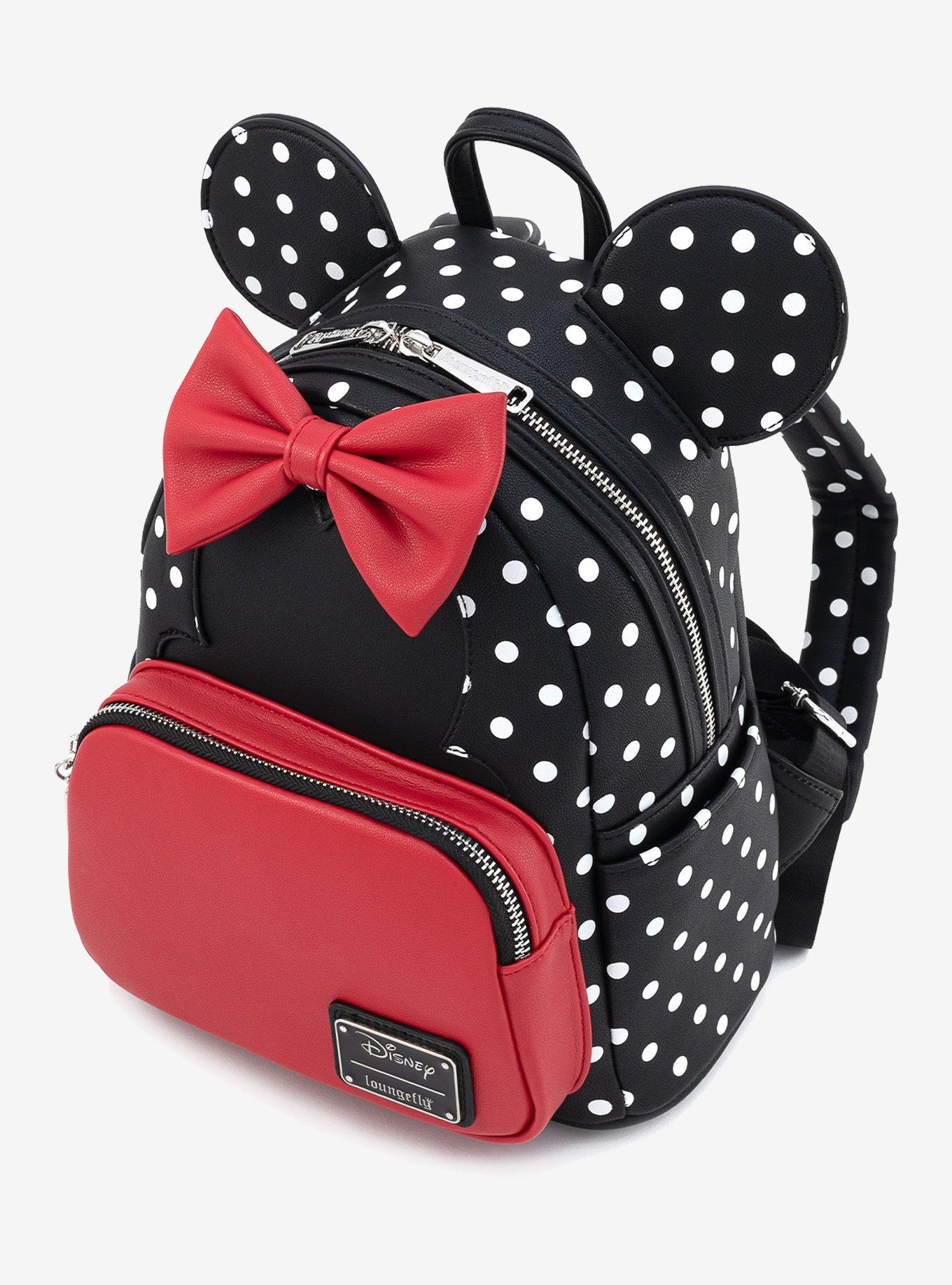 Loungefly Disney Minnie Mouse Polka Dot Mini Backpack, , alternate