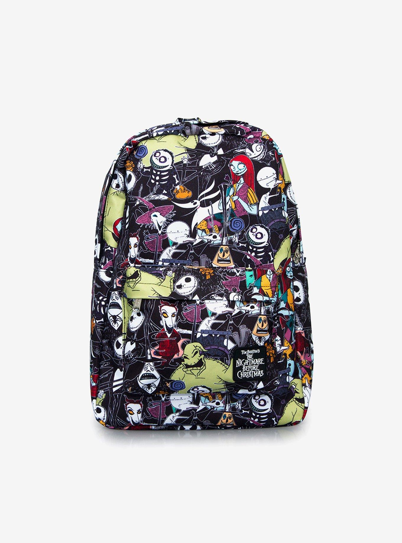 Loungefly Disney The Nightmare Before Christmas Characters Allover Print Backpack, , hi-res