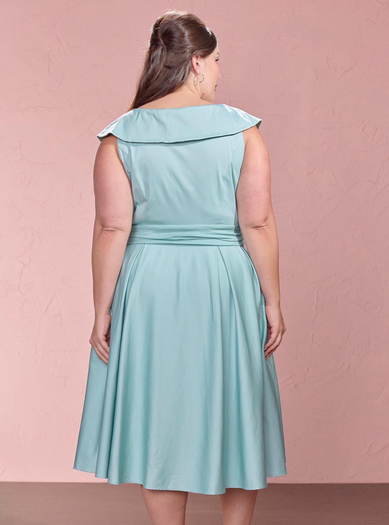 Her Universe Marvel WandaVision Wanda Retro Dress Plus Size Her Universe Exclusive, DUSTY MINT, alternate