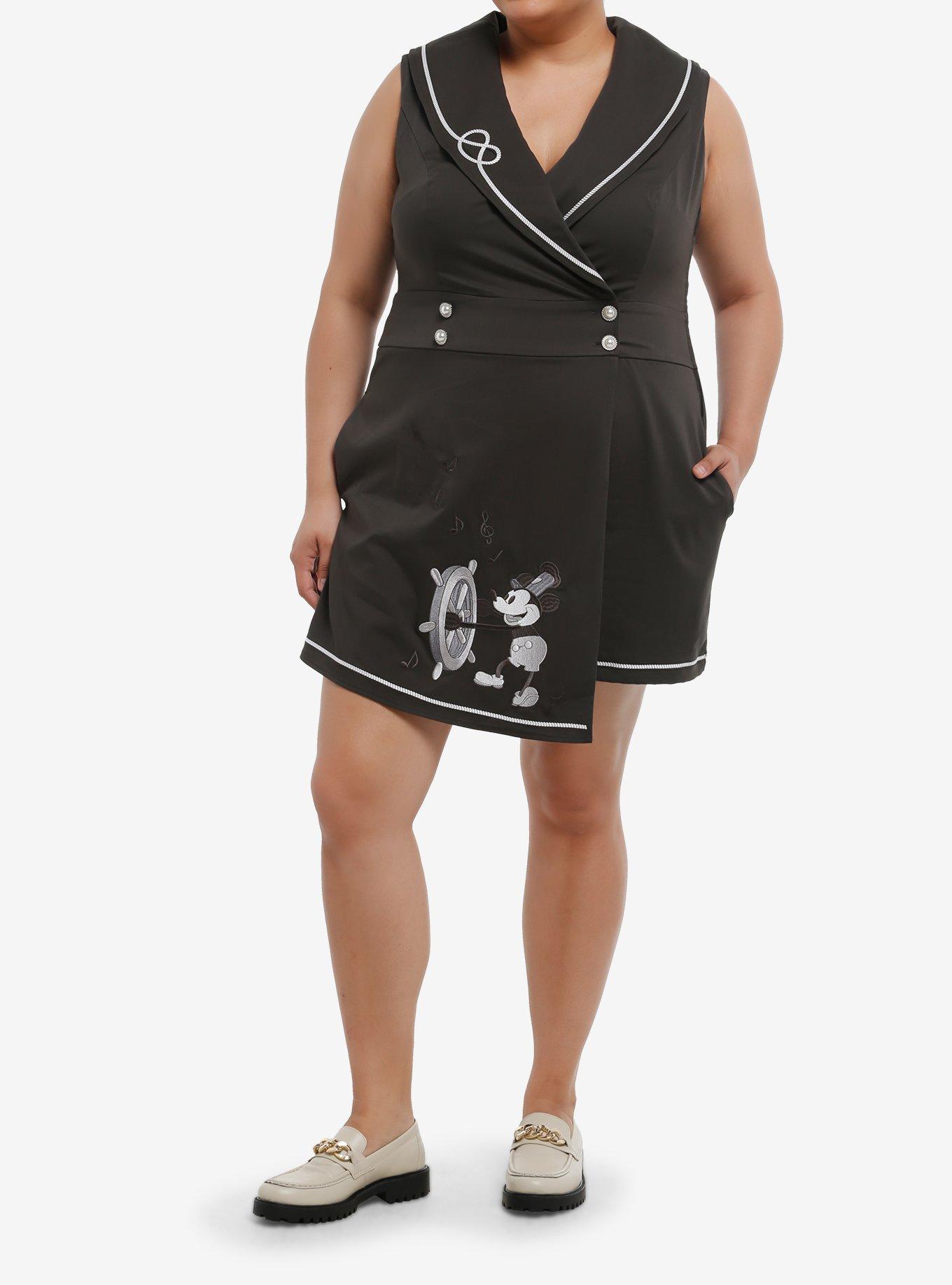 Her Universe Disney Steamboat Willie Sailor Romper Plus Size Her Universe Exclusive, , hi-res