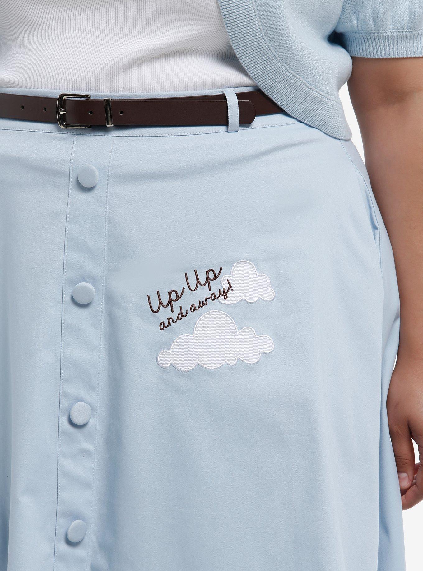 Her Universe Disney Pixar Up House Retro Skirt Plus Size Her Universe Exclusive, SKY BLUE, alternate