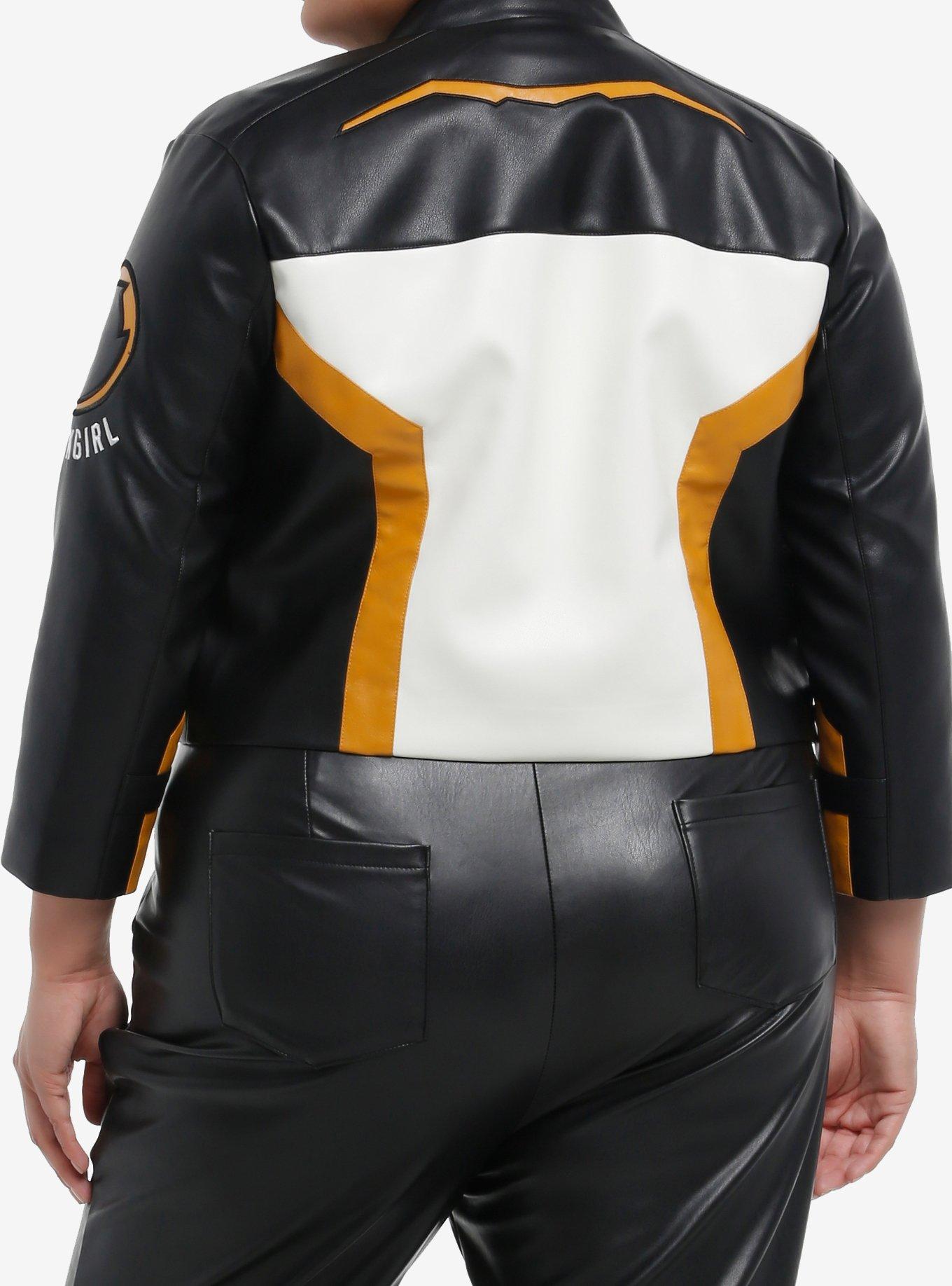 DC Comics Superman Hawkgirl Color-Block Crop Jacket Plus Size, , hi-res