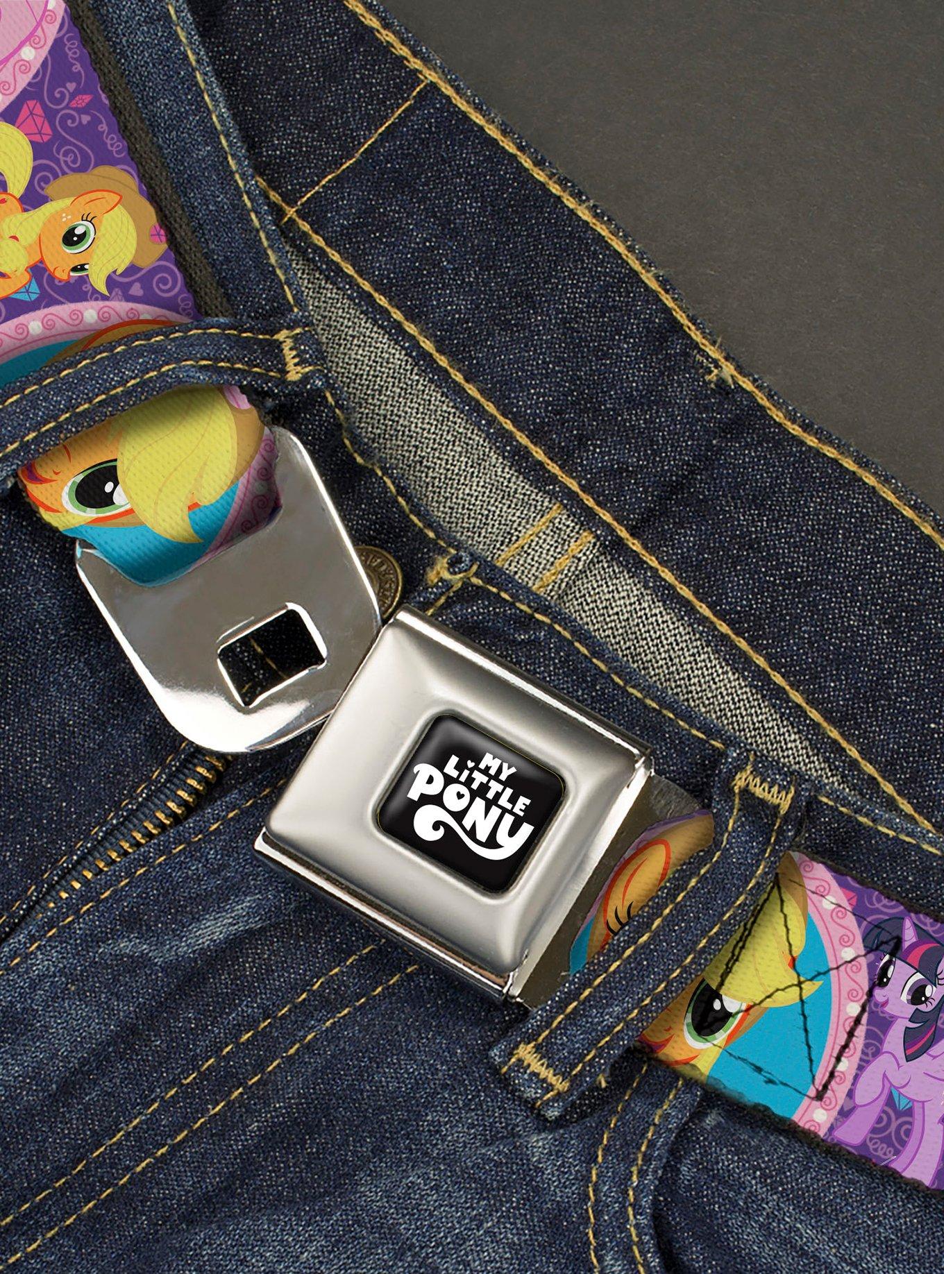 My Little Pony Mane Six Close Up Faces & Poses Seatbelt Buckle Belt, , hi-res