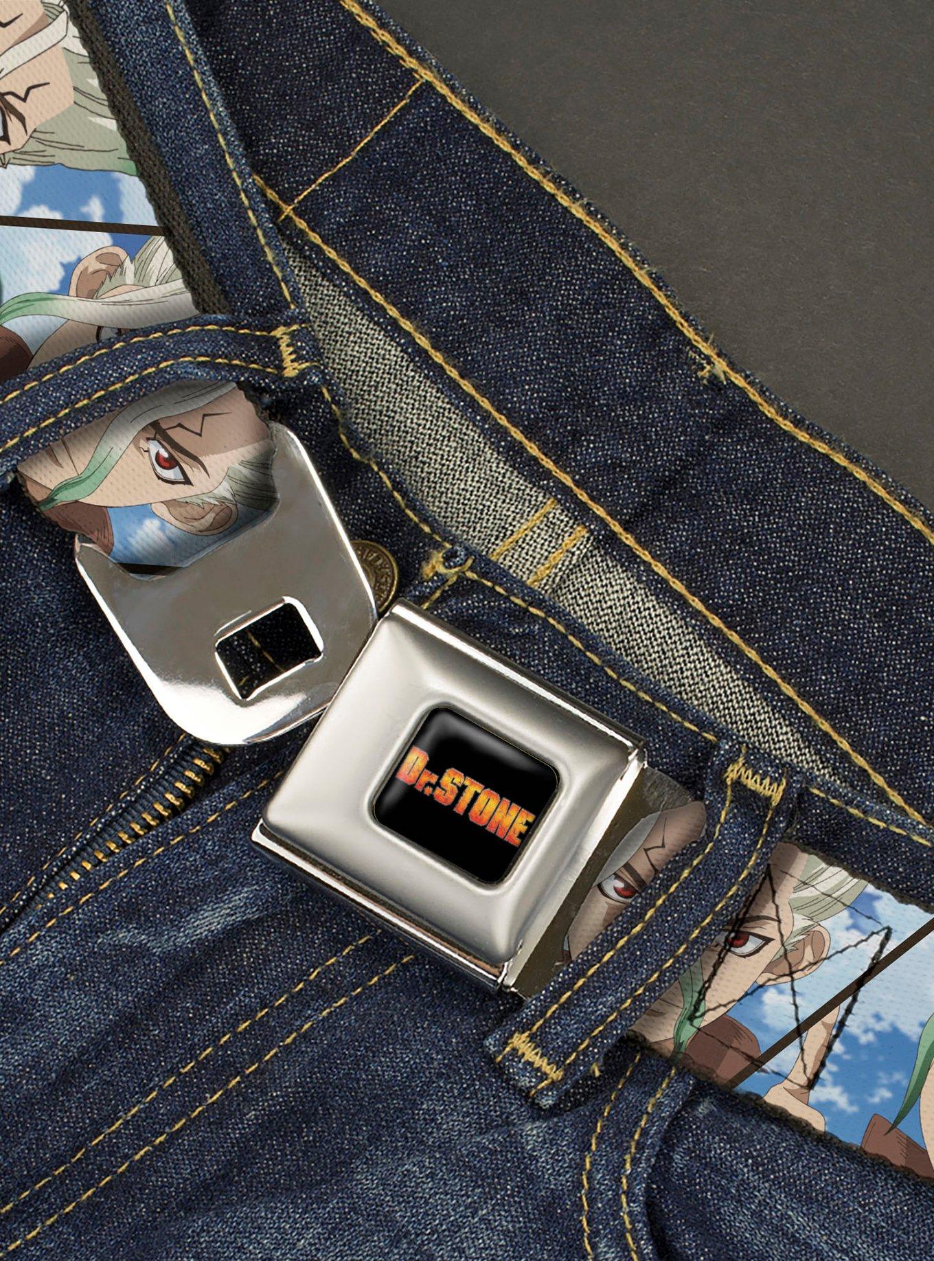 Dr. Stone Senku Ishigami Expression Blocks Seatbelt Buckle Belt, , hi-res