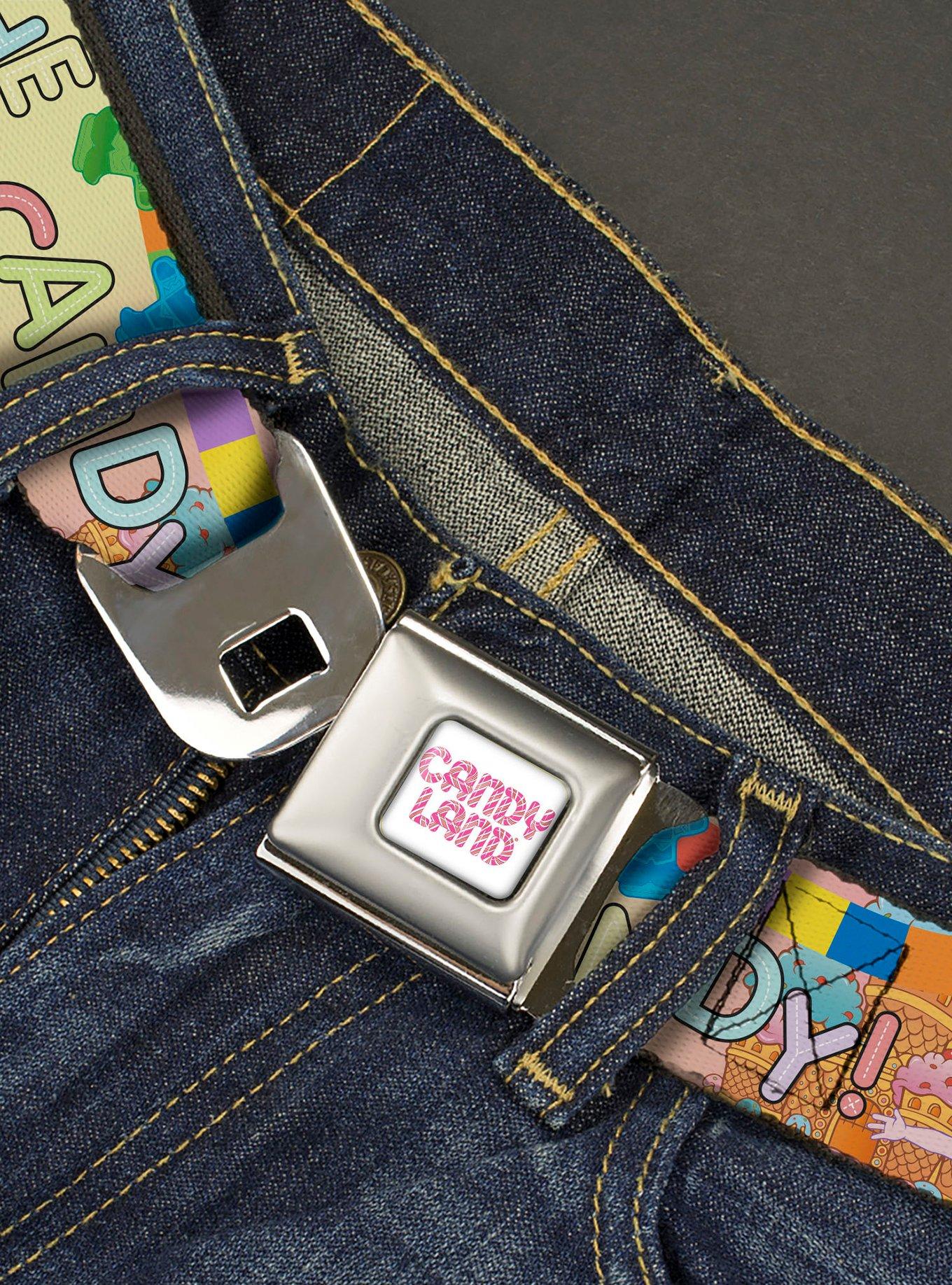 Candy Land Take Me To The Candy Collage Seatbelt Buckle Belt, , hi-res