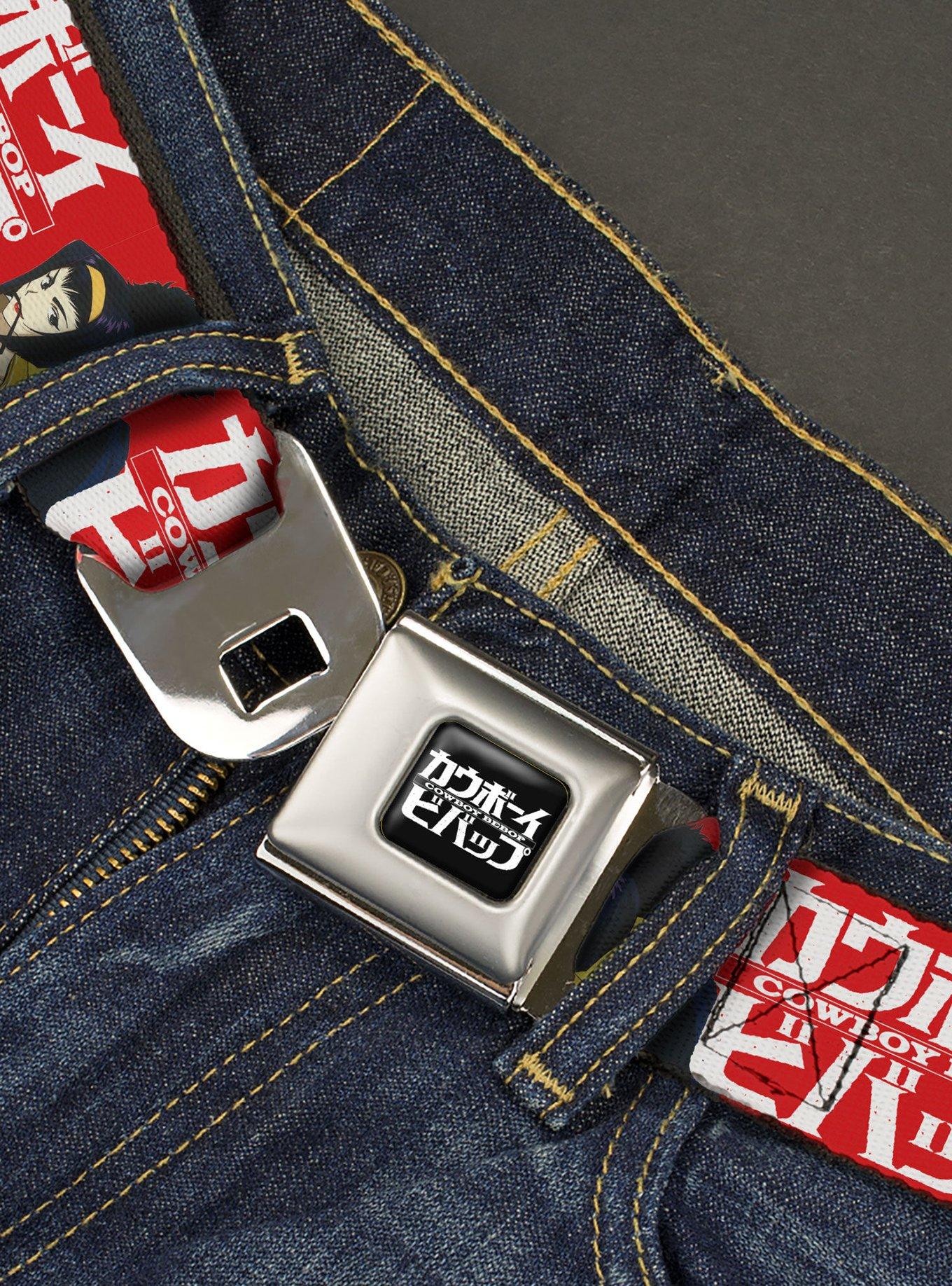 Cowboy Bebop Spike & Faye Back To Back Seatbelt Buckle Belt, , hi-res