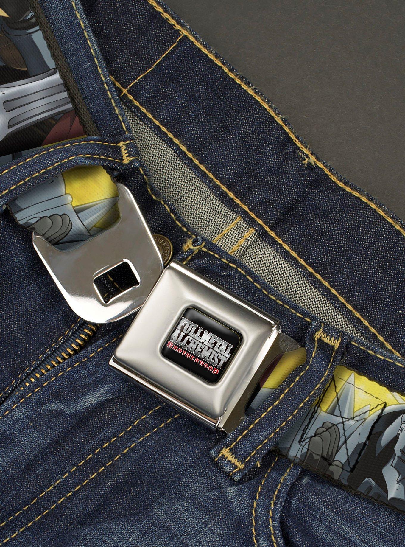 Fullmetal Alchemist: Brotherhood Elric Brothers Pose Seatbelt Buckle Belt, , hi-res