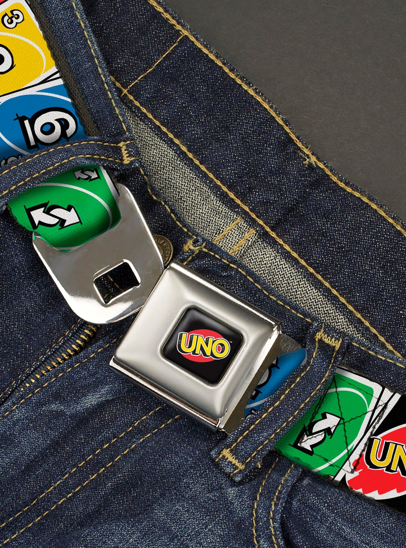 UNO Cards Lineup Stack Seatbelt Buckle Belt, , hi-res