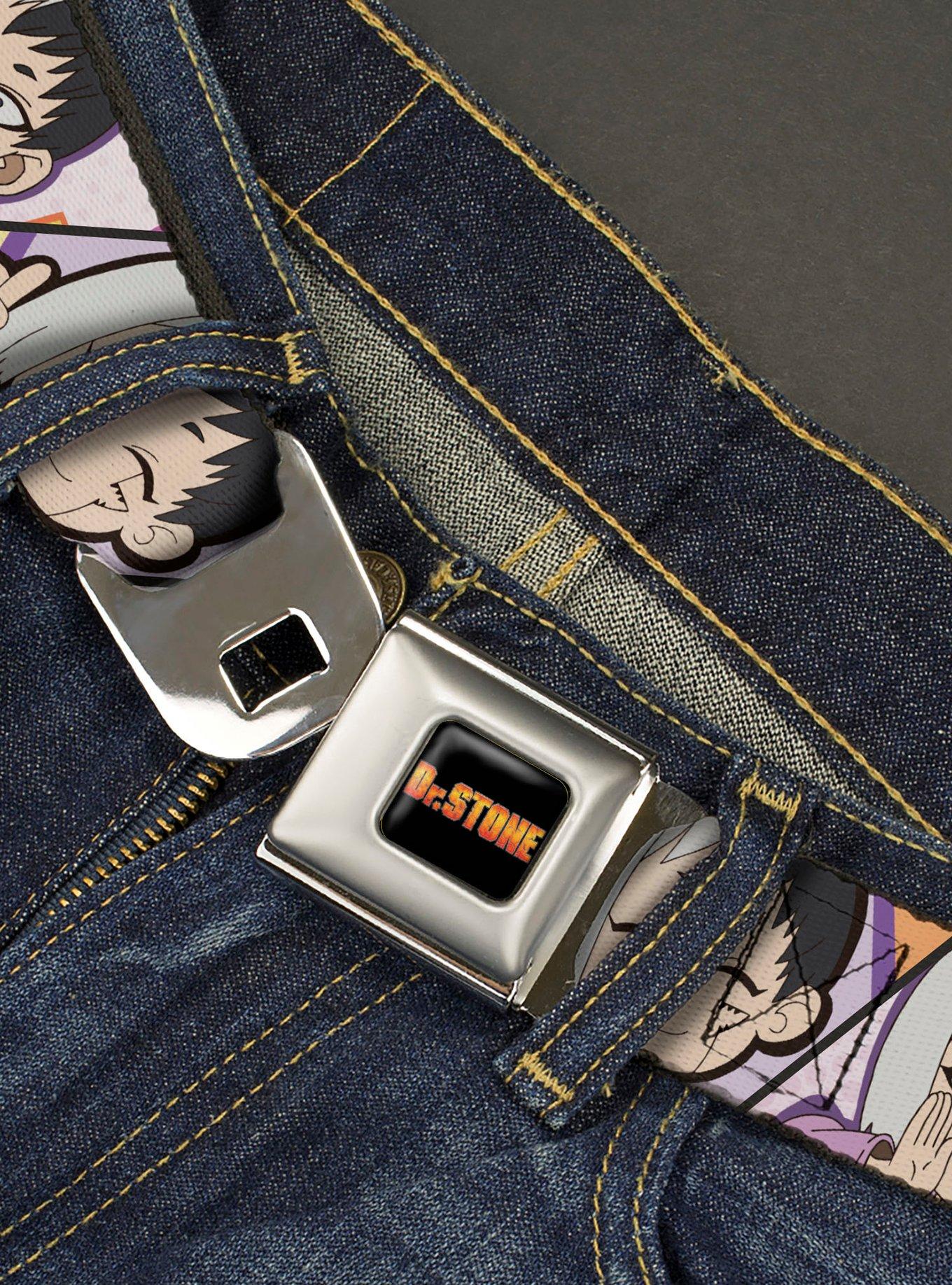 Dr. Stone Chibi Gen Asagiri Expression Blocks Seatbelt Buckle Belt, , hi-res