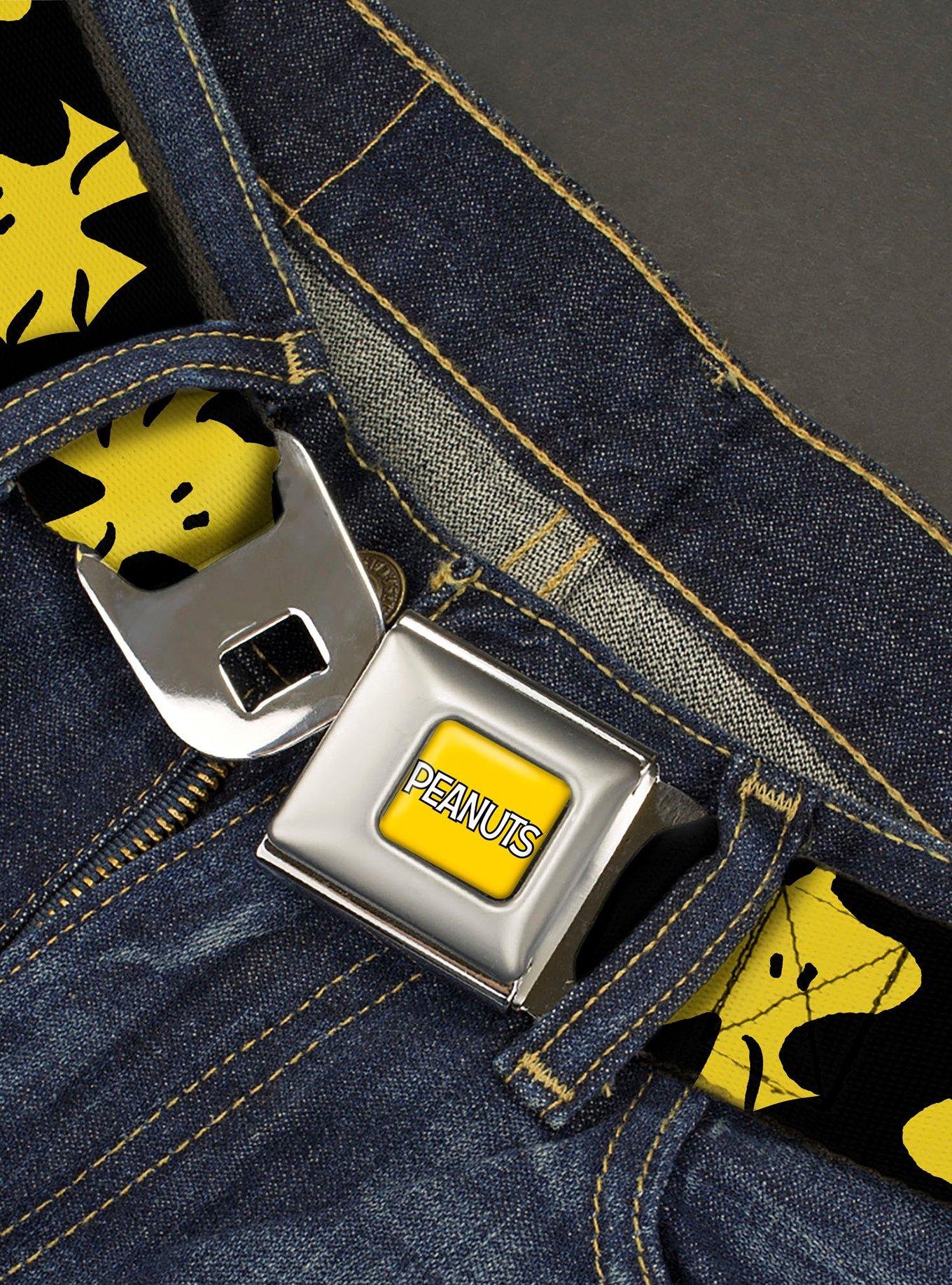 Peanuts Woodstock Face Flip Seatbelt Buckle Belt, , hi-res