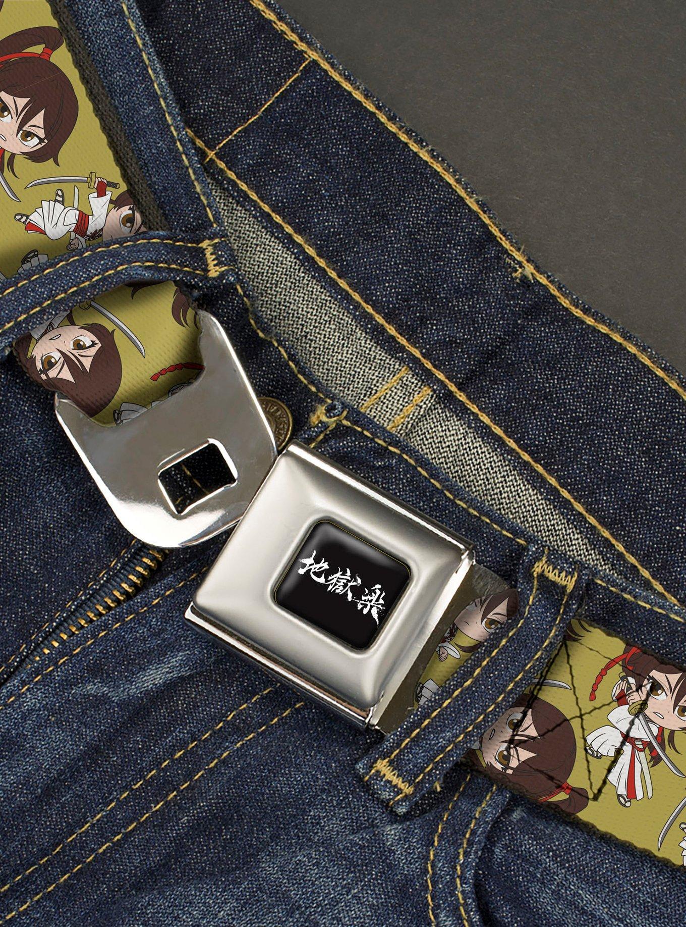 Hell's Paradise Chibi Sagiri Sword Scatter Youth Seatbelt Buckle Belt, , hi-res