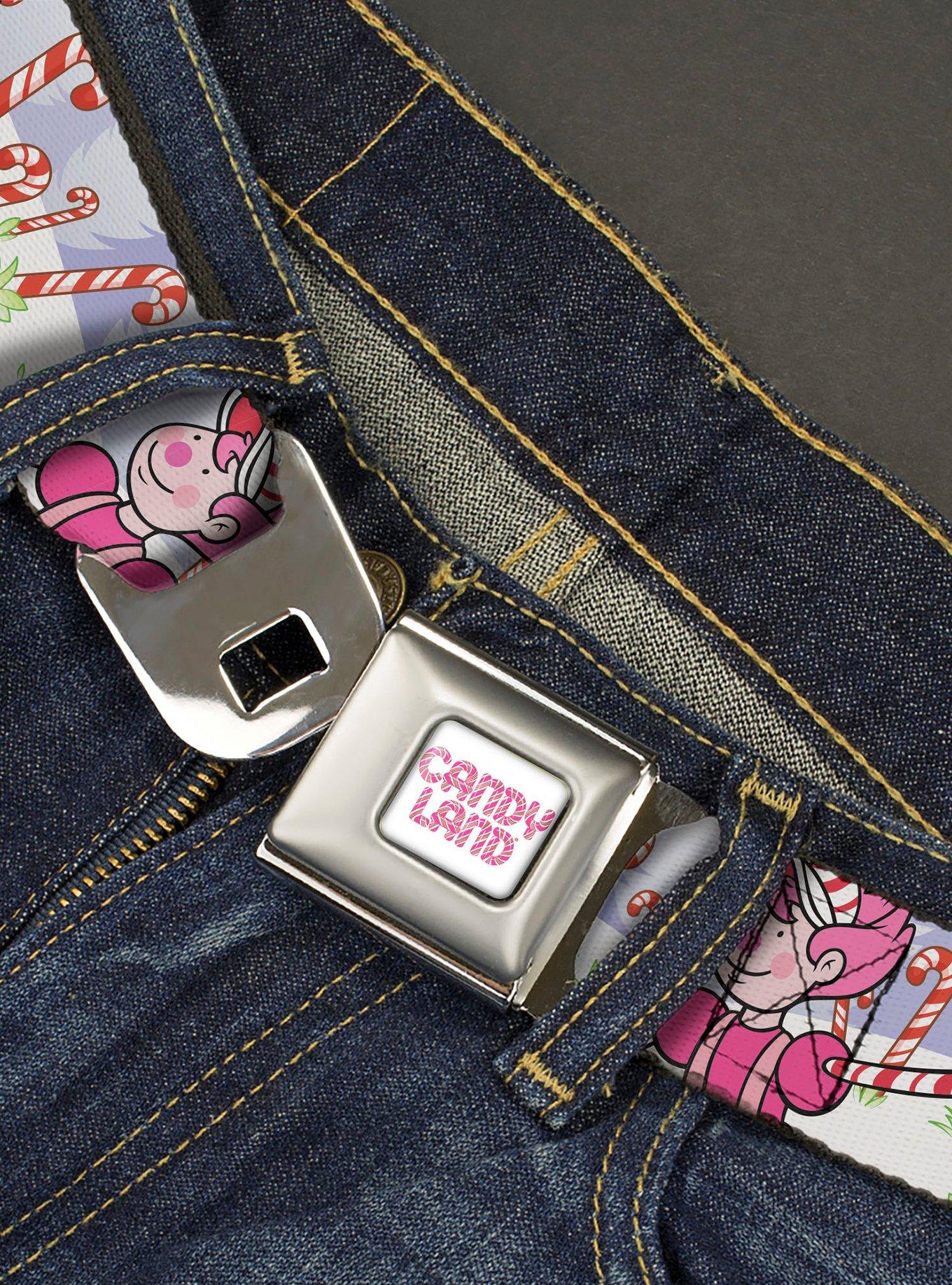 Candy Land Mr Mint Pose & Candy Canes Youth Seatbelt Buckle Belt, , hi-res