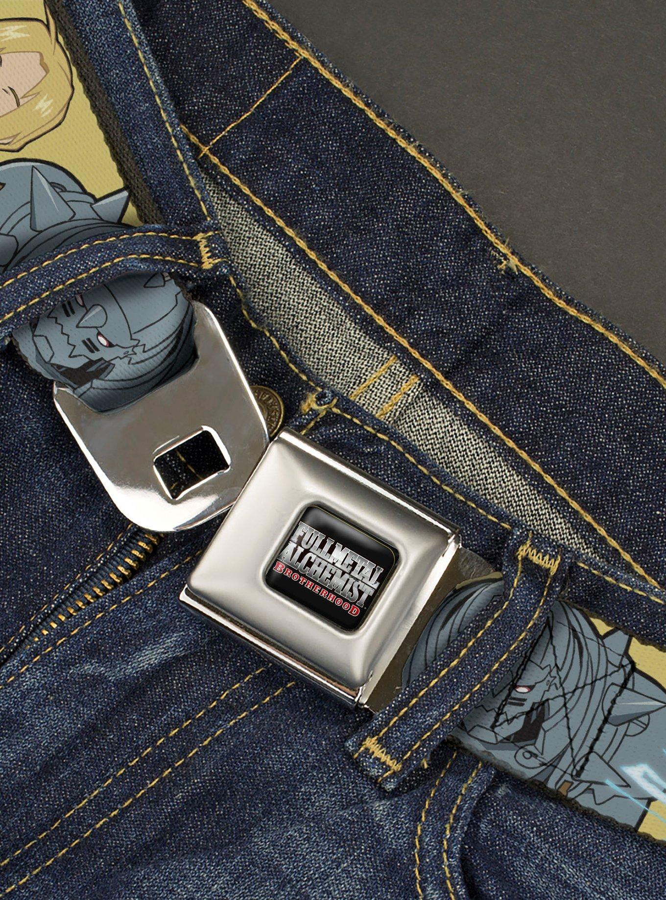 Fullmetal Alchemist: Brotherhood Chibi Elric Brothers Youth Seatbelt Buckle Belt, , hi-res