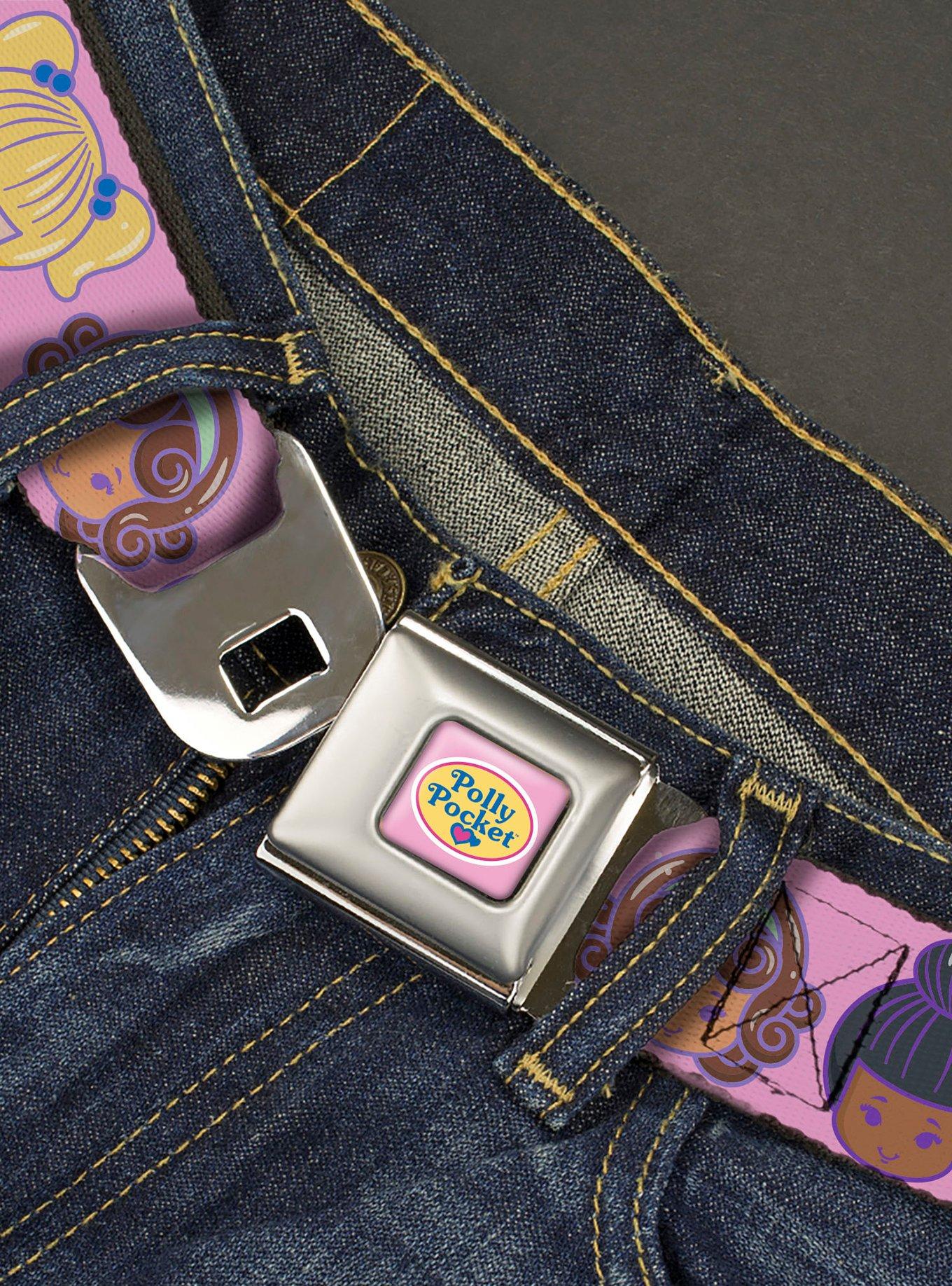 Polly Pocket Ten Doll Face Expressions Youth Seatbelt Buckle Belt, , hi-res