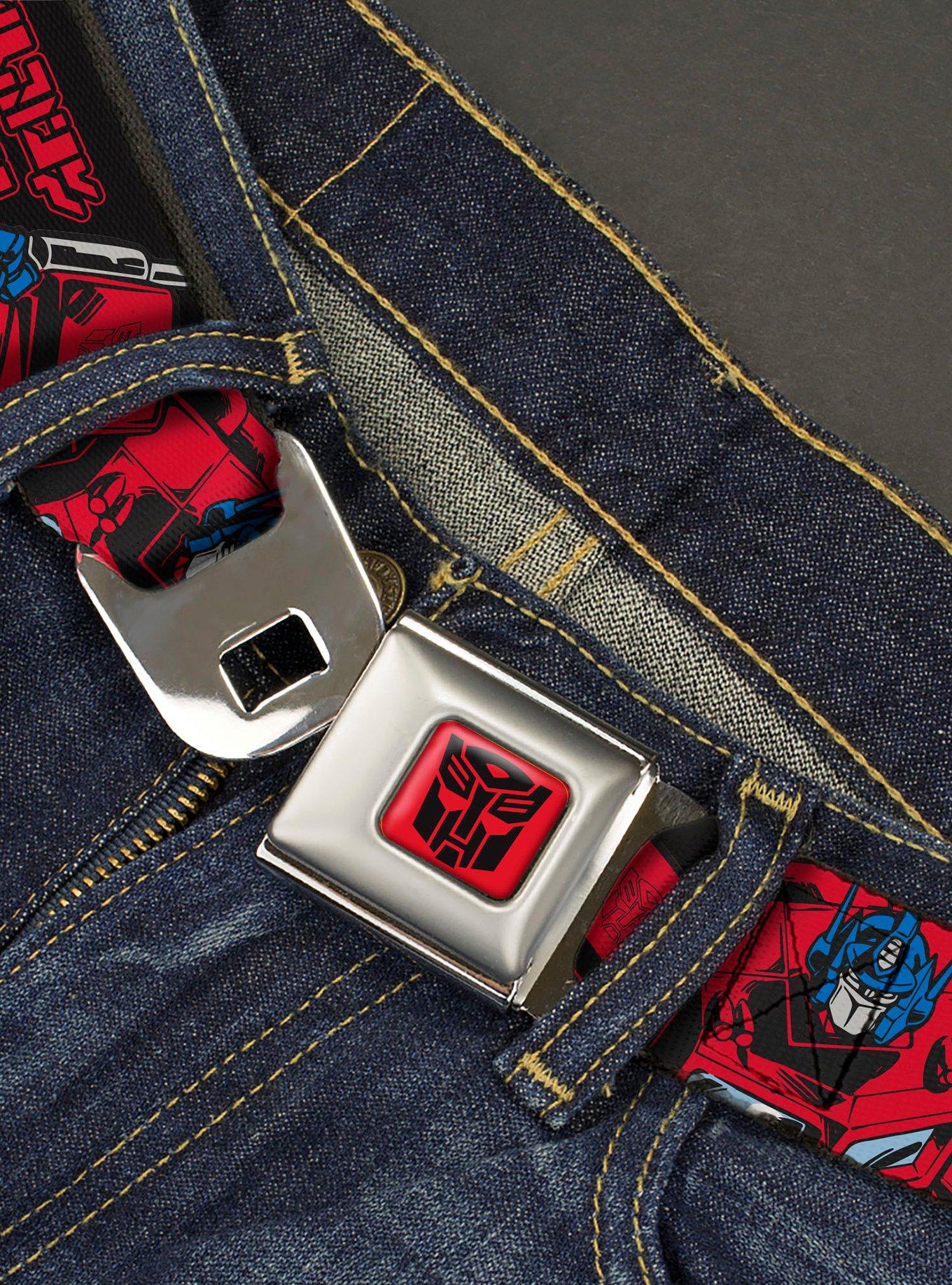 Transformers Generations Optimus Prime & Autobot Youth Seatbelt Buckle Belt, , alternate