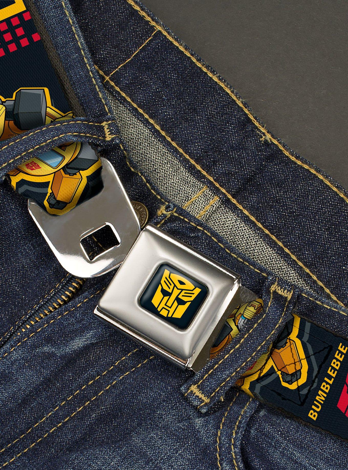 Transformers Generations Bumblebee G1 84 Poses Autobot Youth Seatbelt Buckle Belt, , alternate