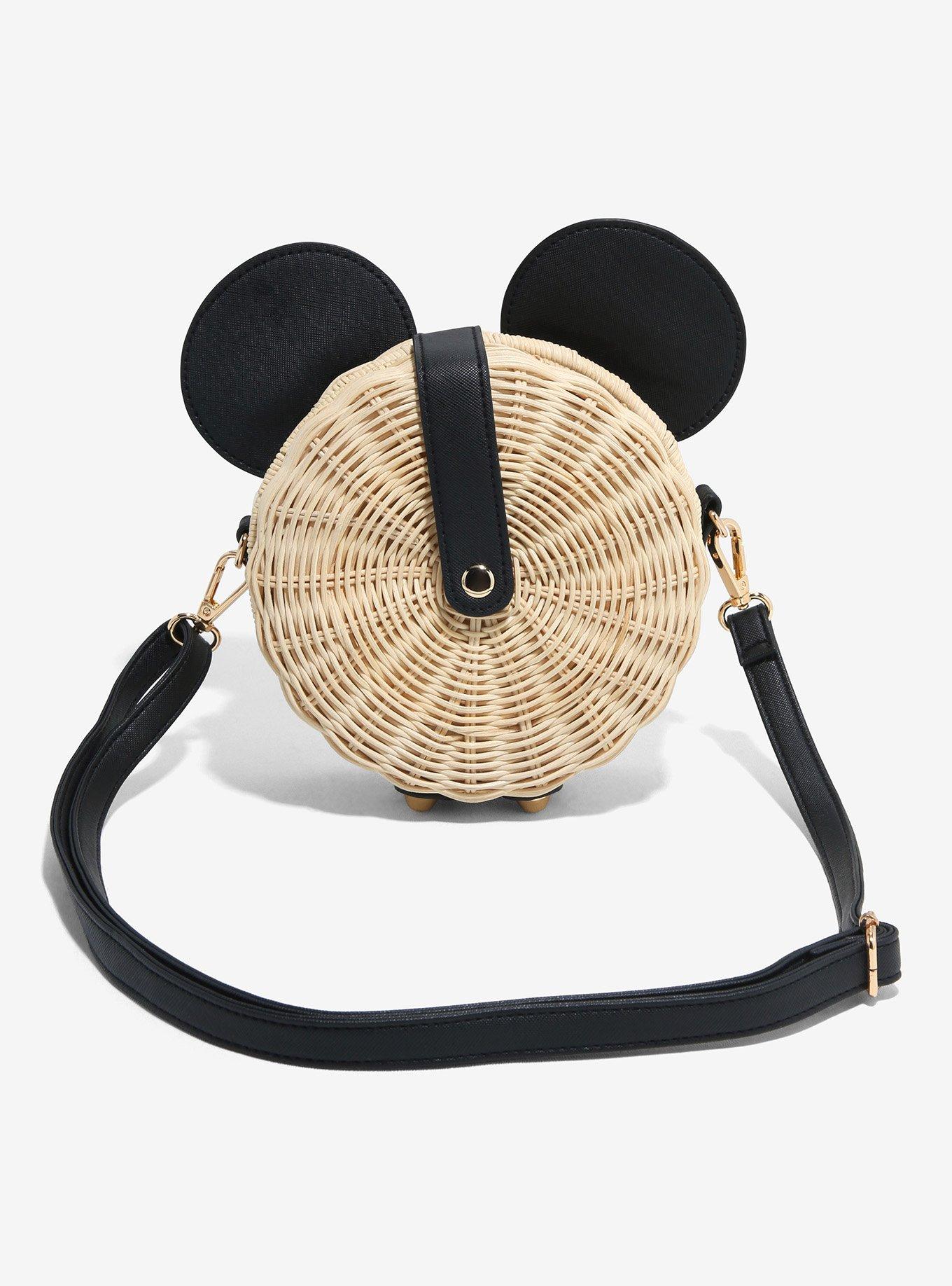 Disney Mickey Mouse Wicker Basket Crossbody Bag, , hi-res