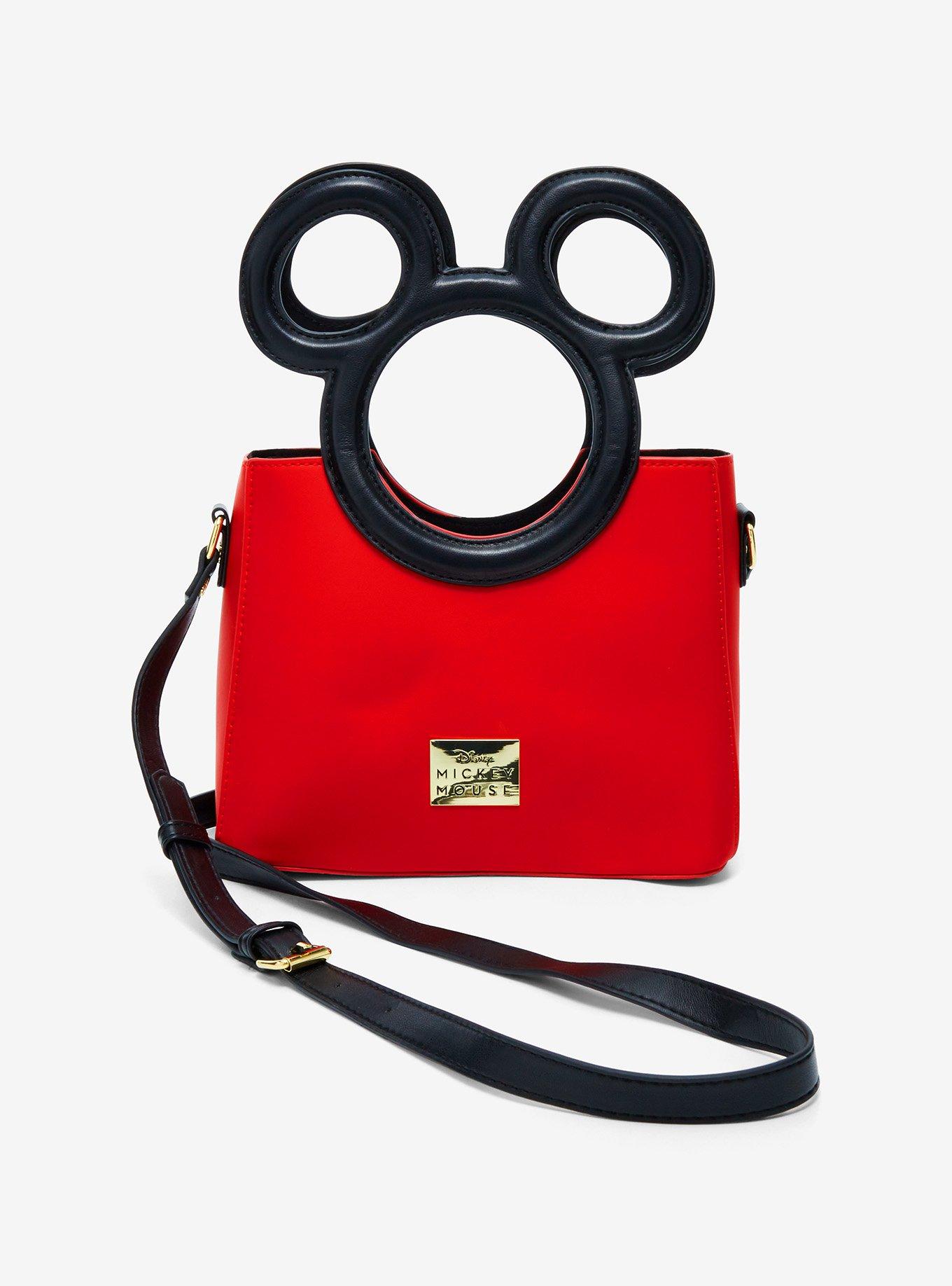 Mickey Mouse Silhouette Handle Crossbody Bag