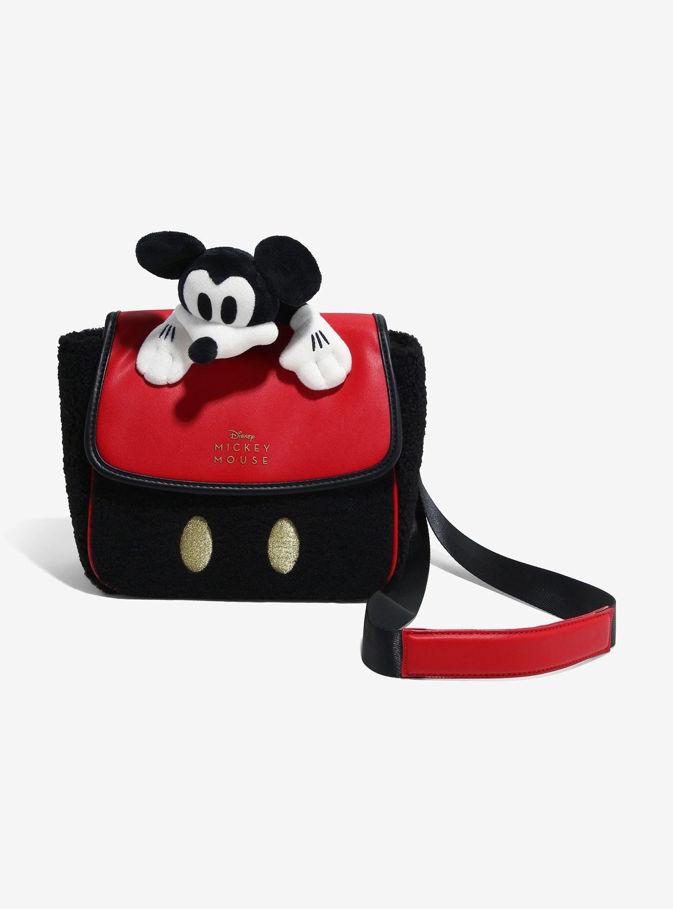 Disney Mickey Mouse Plush Sherpa Convertible Mini Backpack, , alternate