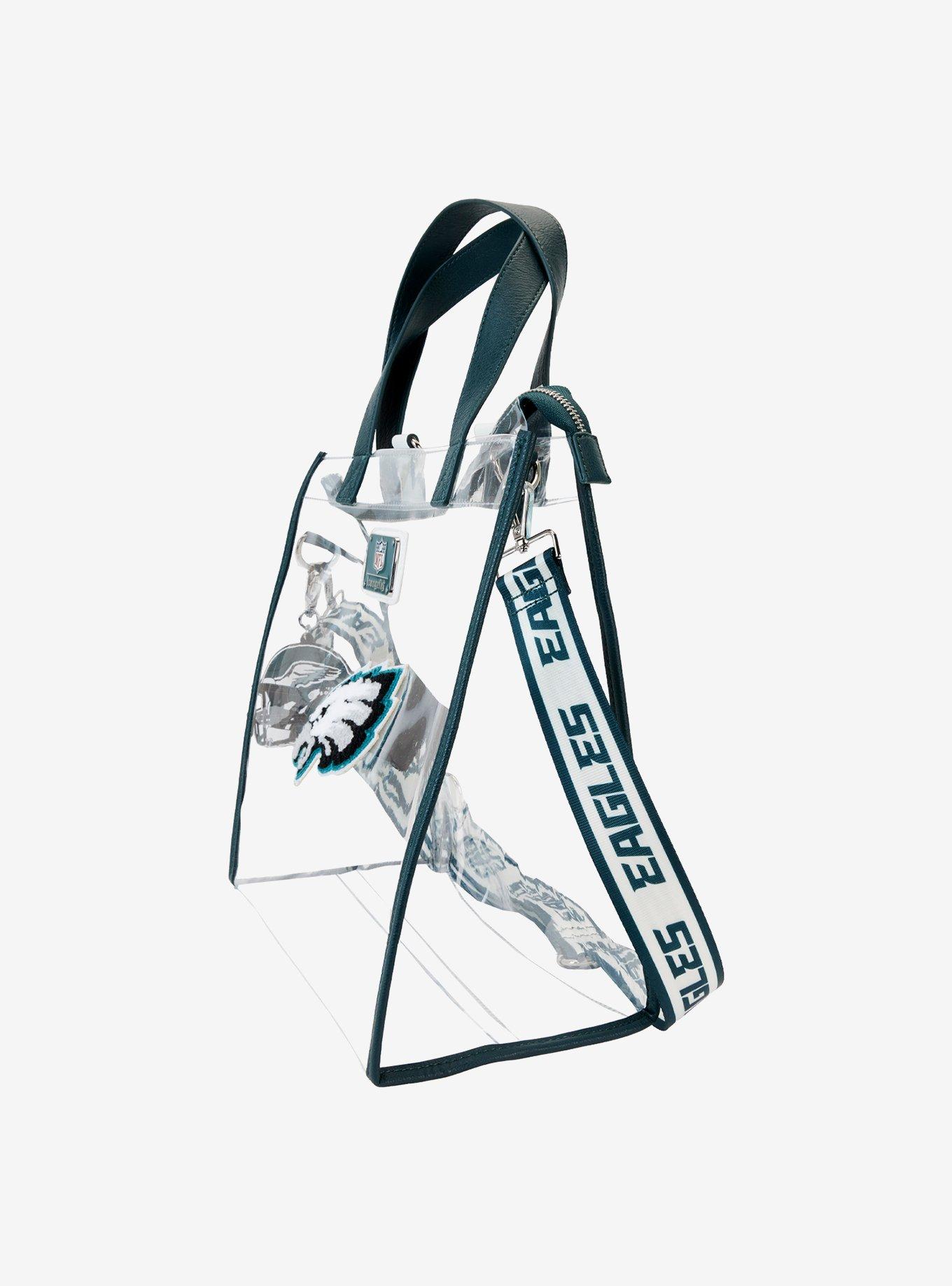 Loungefly NFL Philadelphia Eagles Clear Convertible Backpack & Tote Stadium Bag, , hi-res