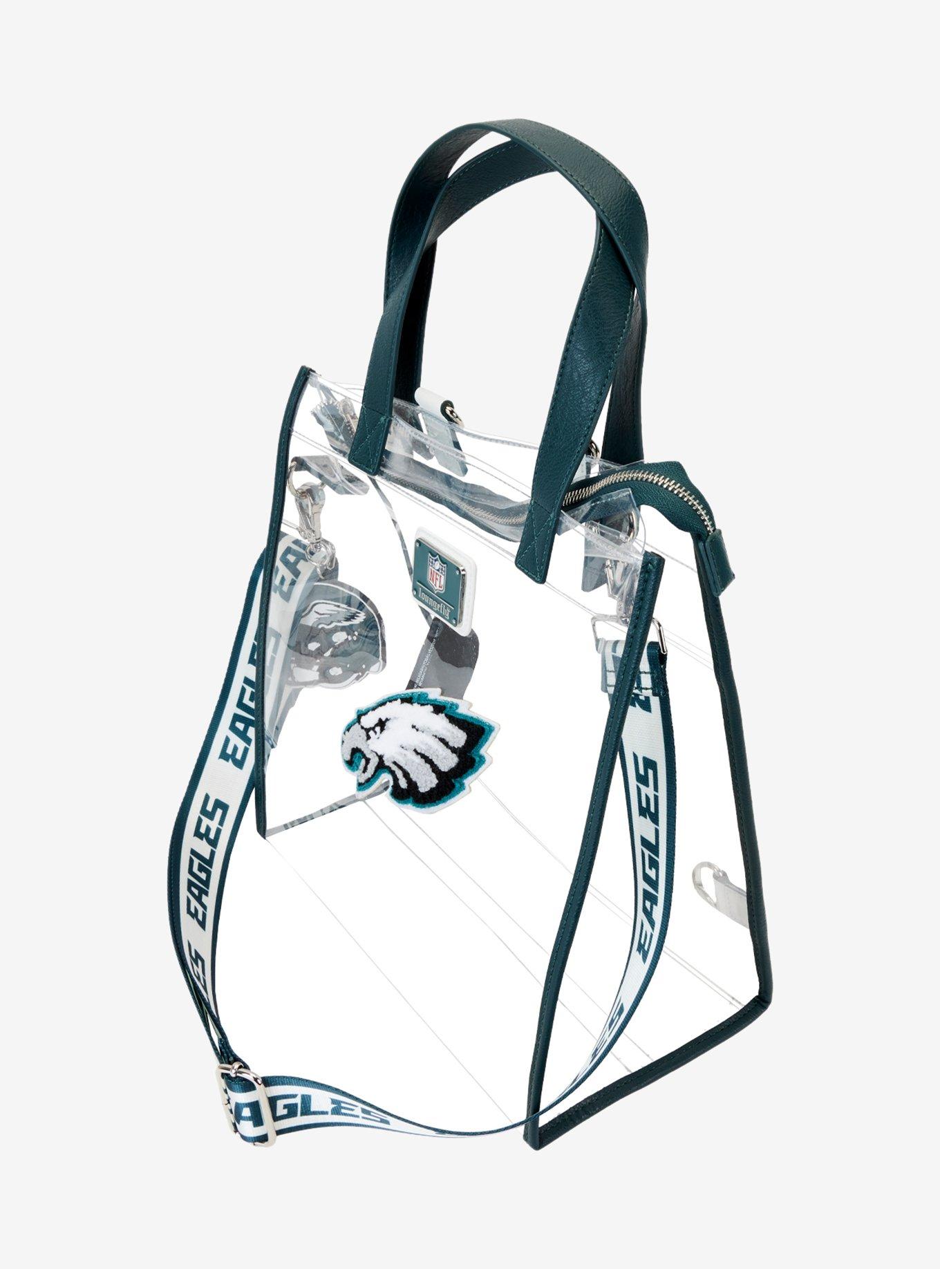 Loungefly NFL Philadelphia Eagles Clear Convertible Backpack & Tote Stadium Bag, , alternate