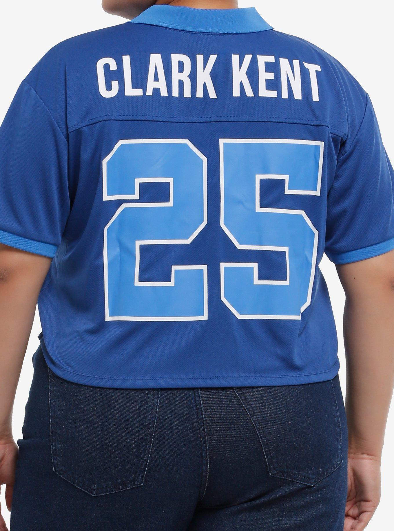 DC Comics Superman Clark Kent Girls Crop Jersey Plus Size, , hi-res
