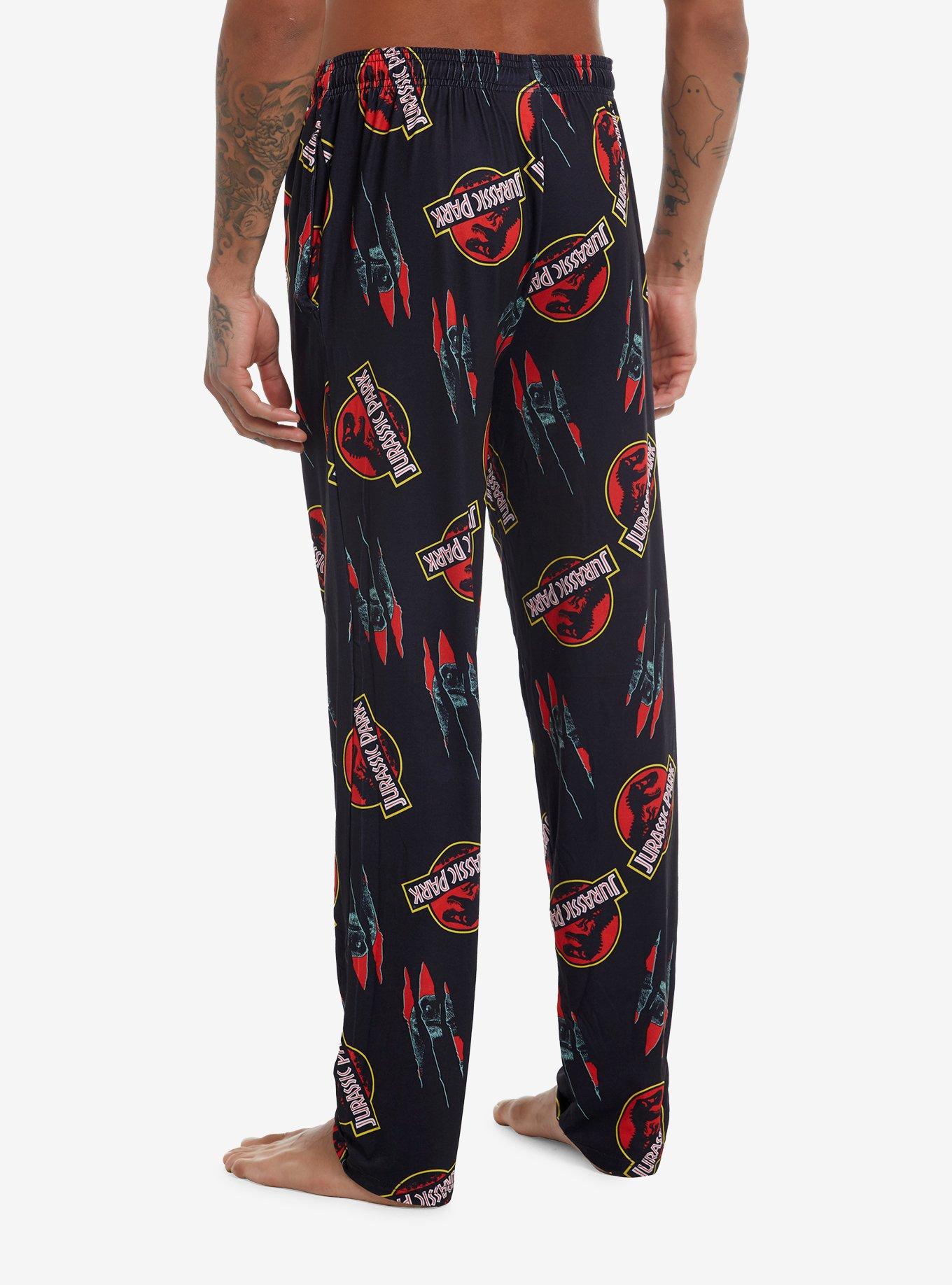 Jurassic Park Logo Scratches Pajama Pants, , hi-res