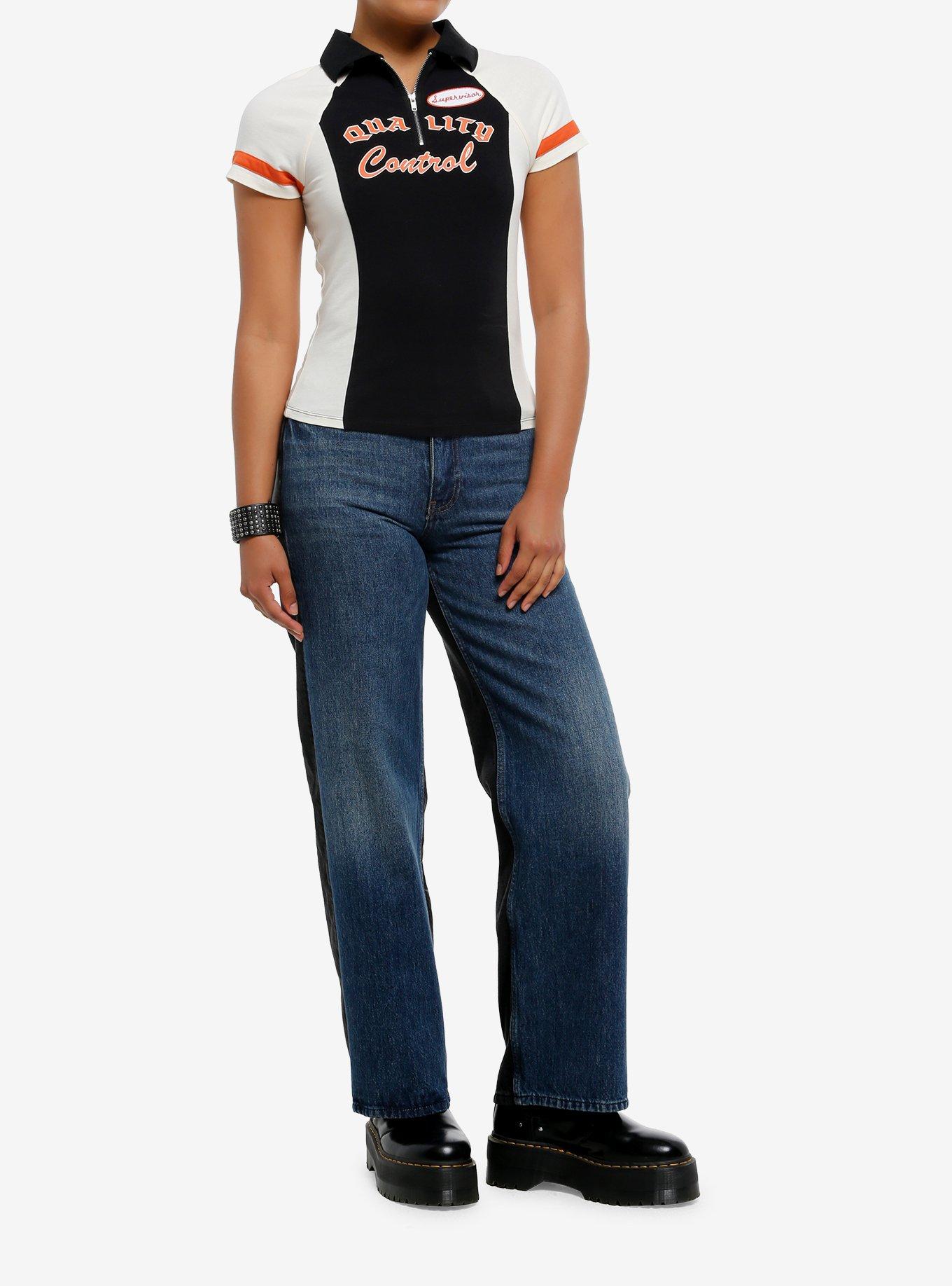 Social Collision Quality Control Half-Zip Collar Girls Raglan T-Shirt, , hi-res