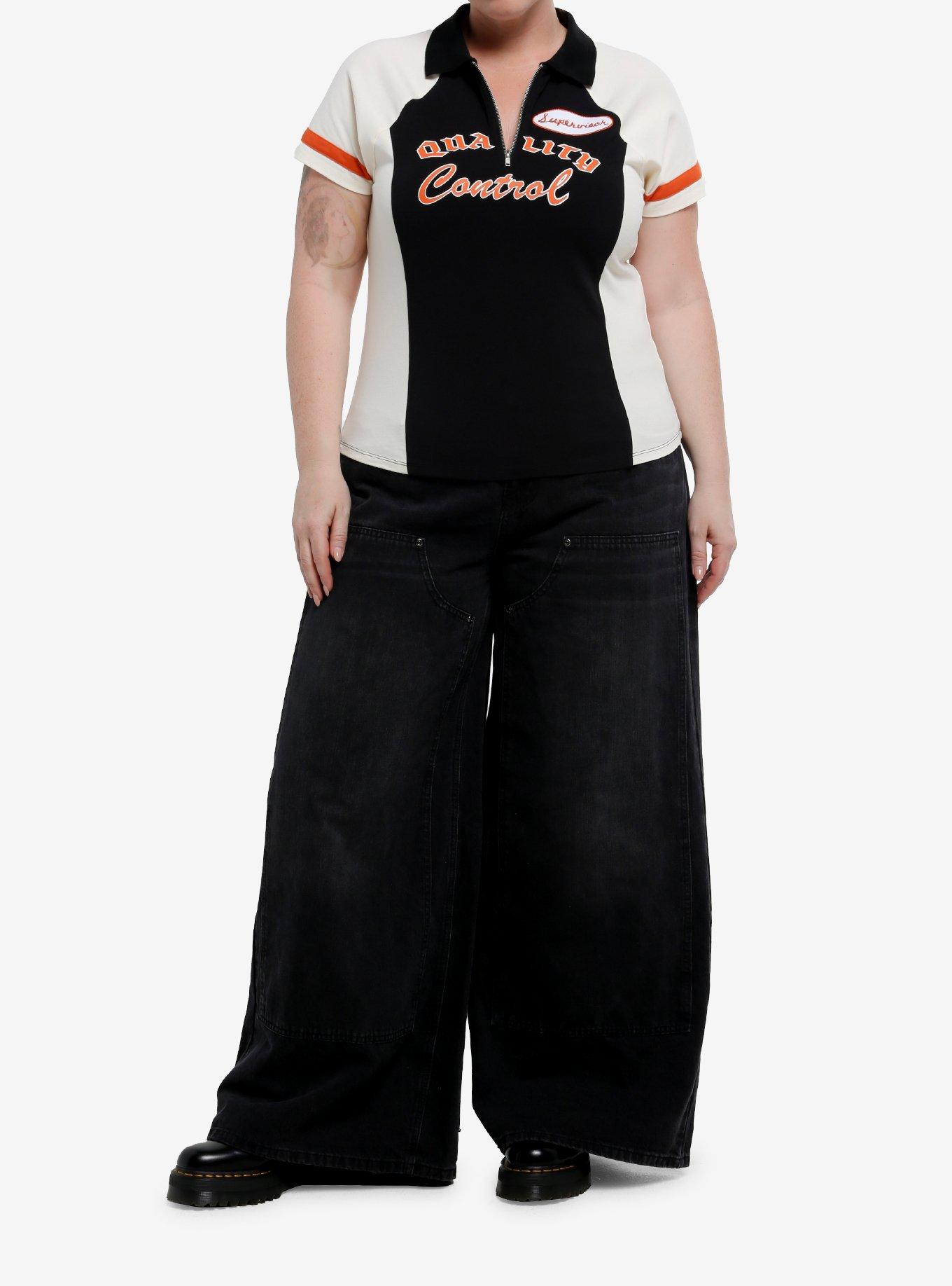 Social Collision Quality Control Half-Zip Collar Girls Raglan T-Shirt Plus Size, , hi-res