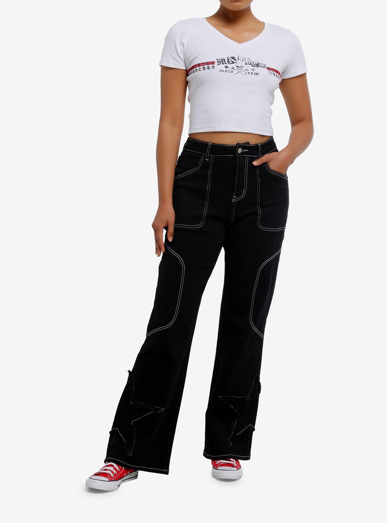 Mayhem Moto Crew Girls V-Neck T-Shirt, , hi-res