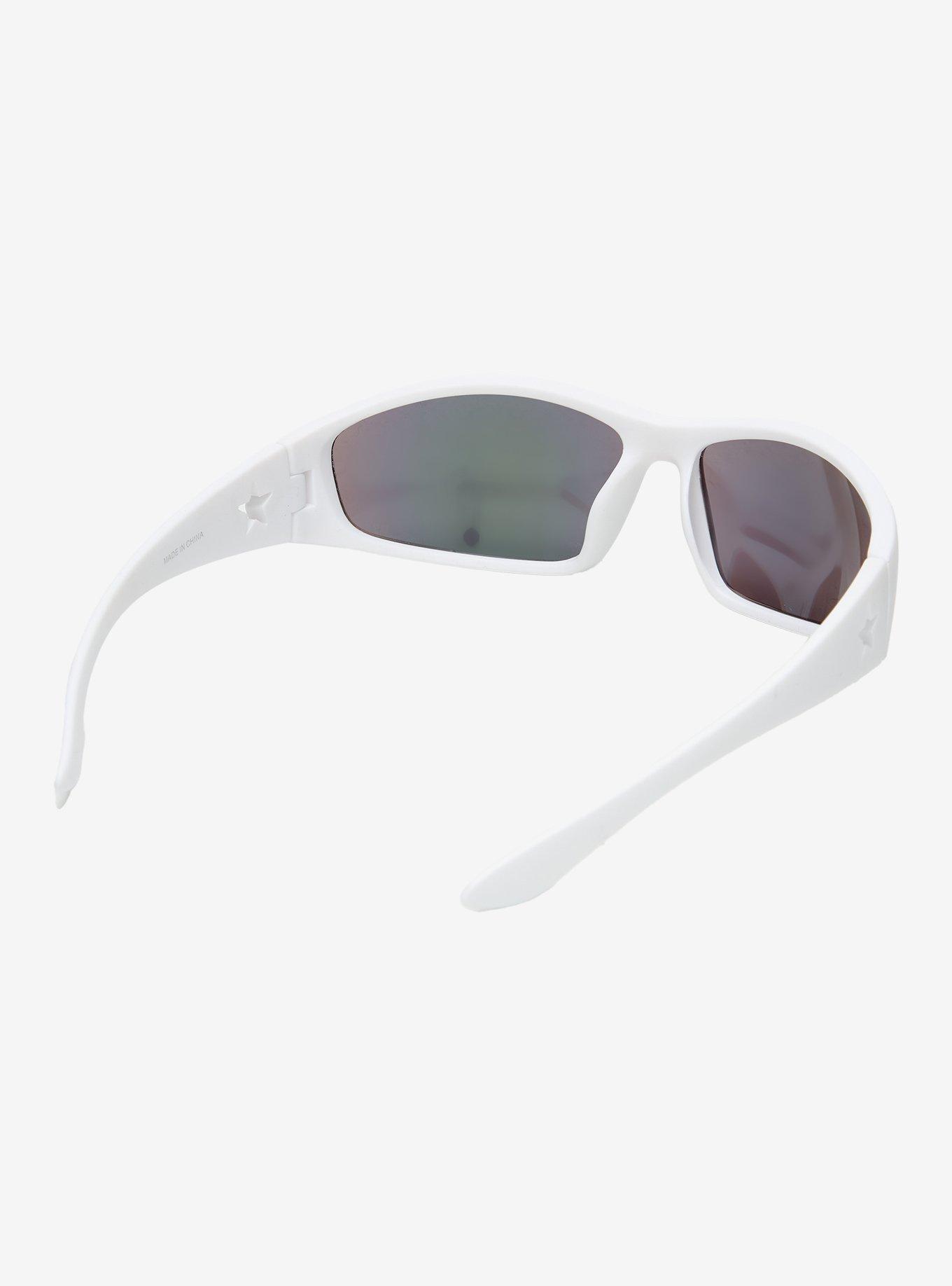 White Y2K Sunglasses, , hi-res