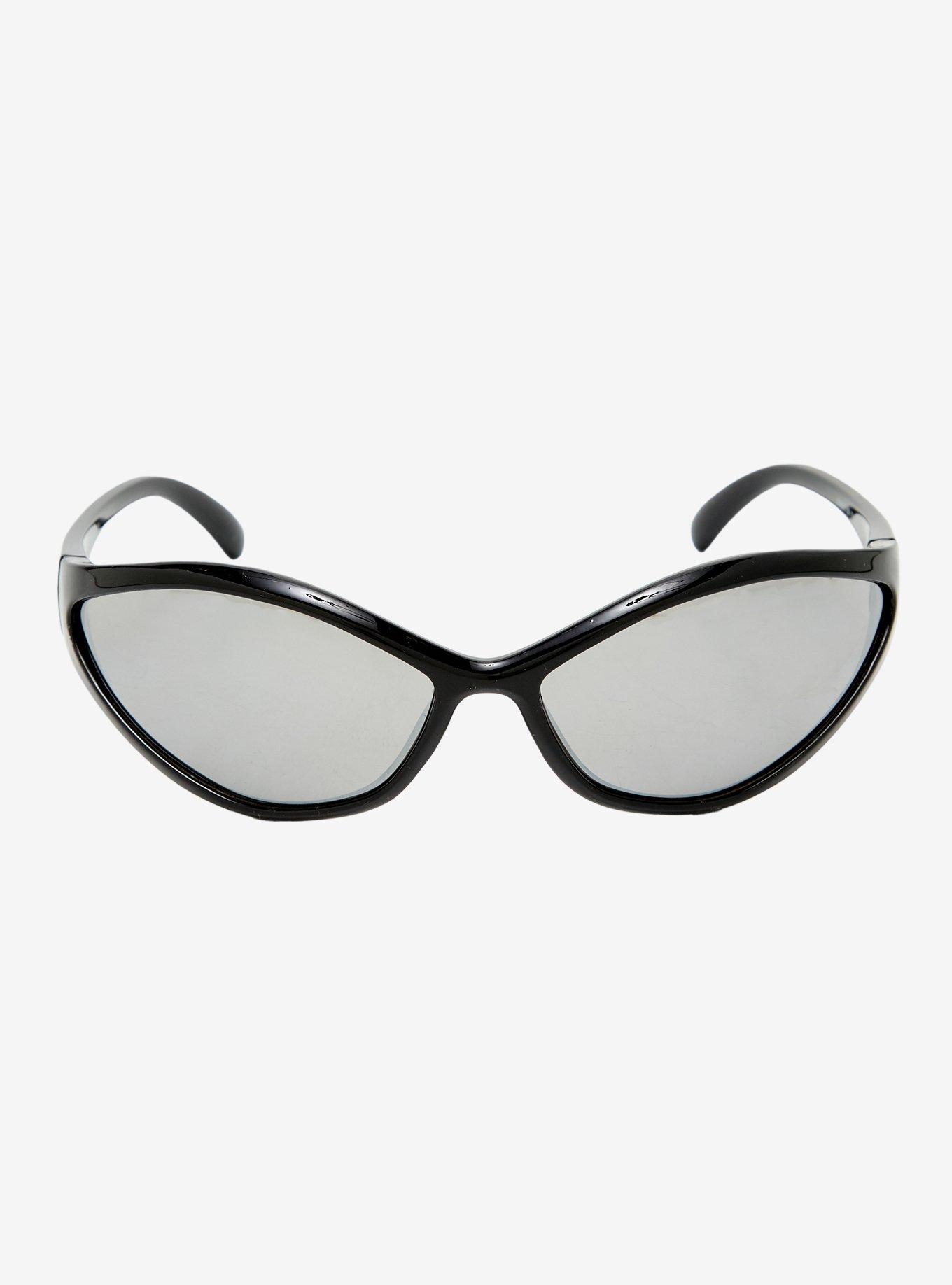 Black Y2K Sunglasses, , alternate