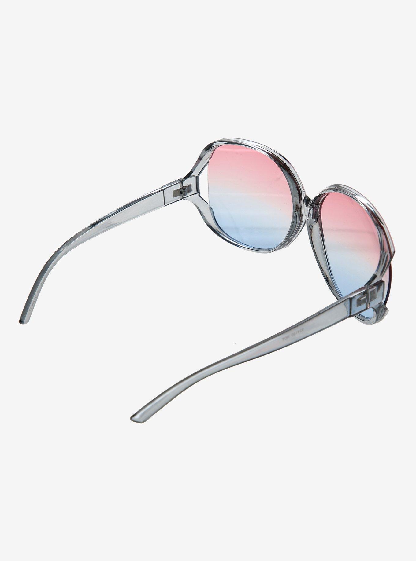 Blue & Pink Gradient Lens Sunglasses, , hi-res