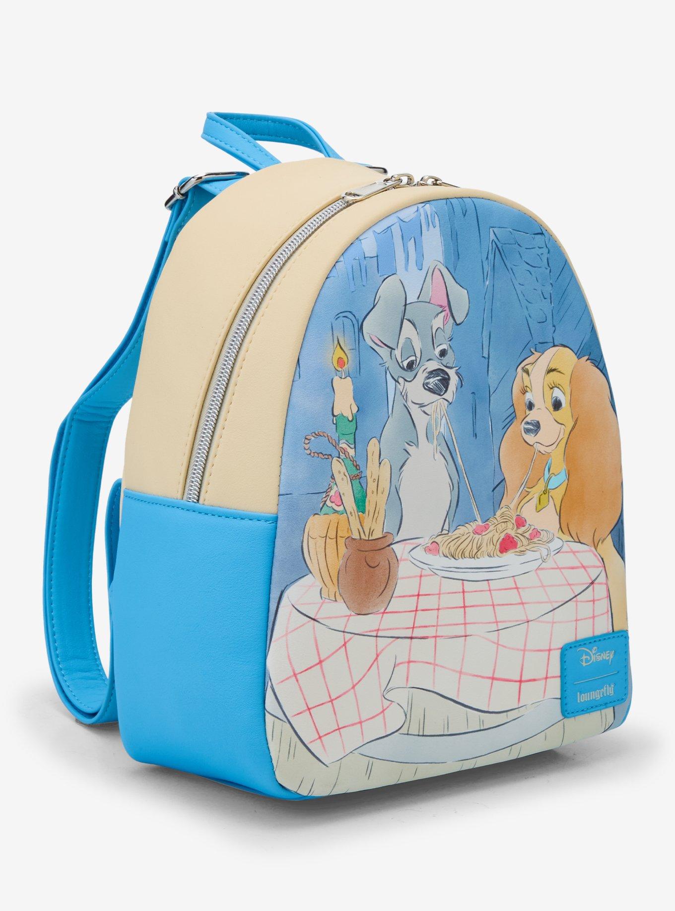 Loungefly Disney Lady And The Tramp Spaghetti Scene Mini Backpack