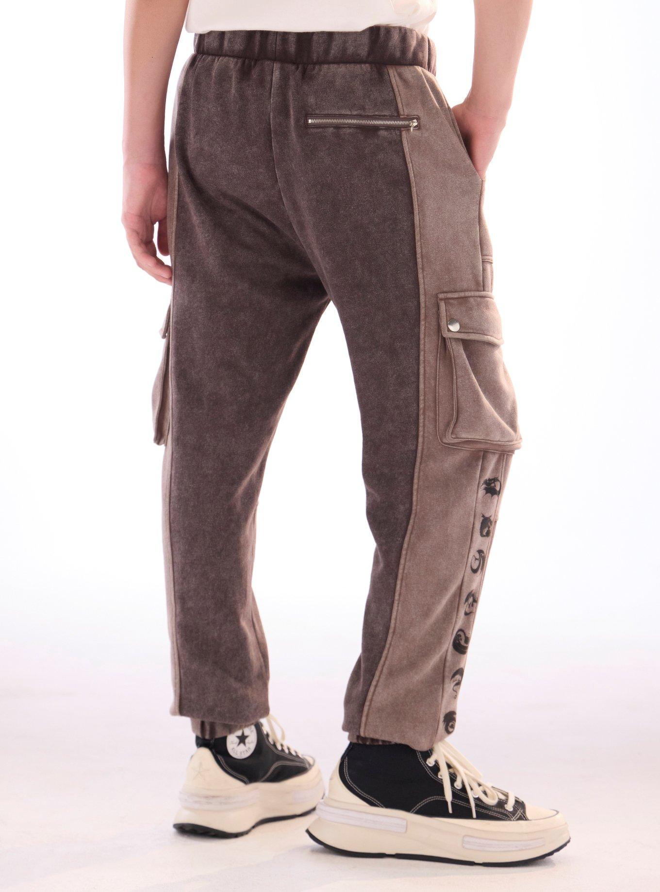 Our Universe How To Train Your Dragon Color-Block Dragon Icons Cargo Jogger Sweatpants, MULTI, alternate