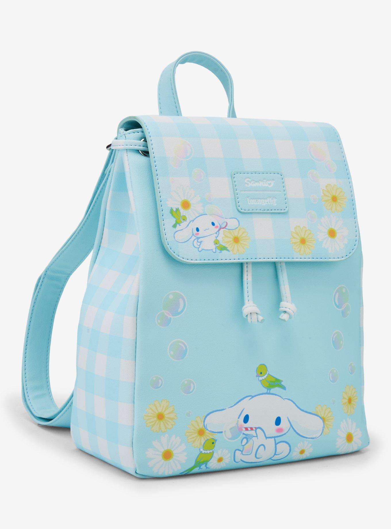 Loungefly Cinnamoroll Daisy Gingham Slouch Mini Backpack, , hi-res