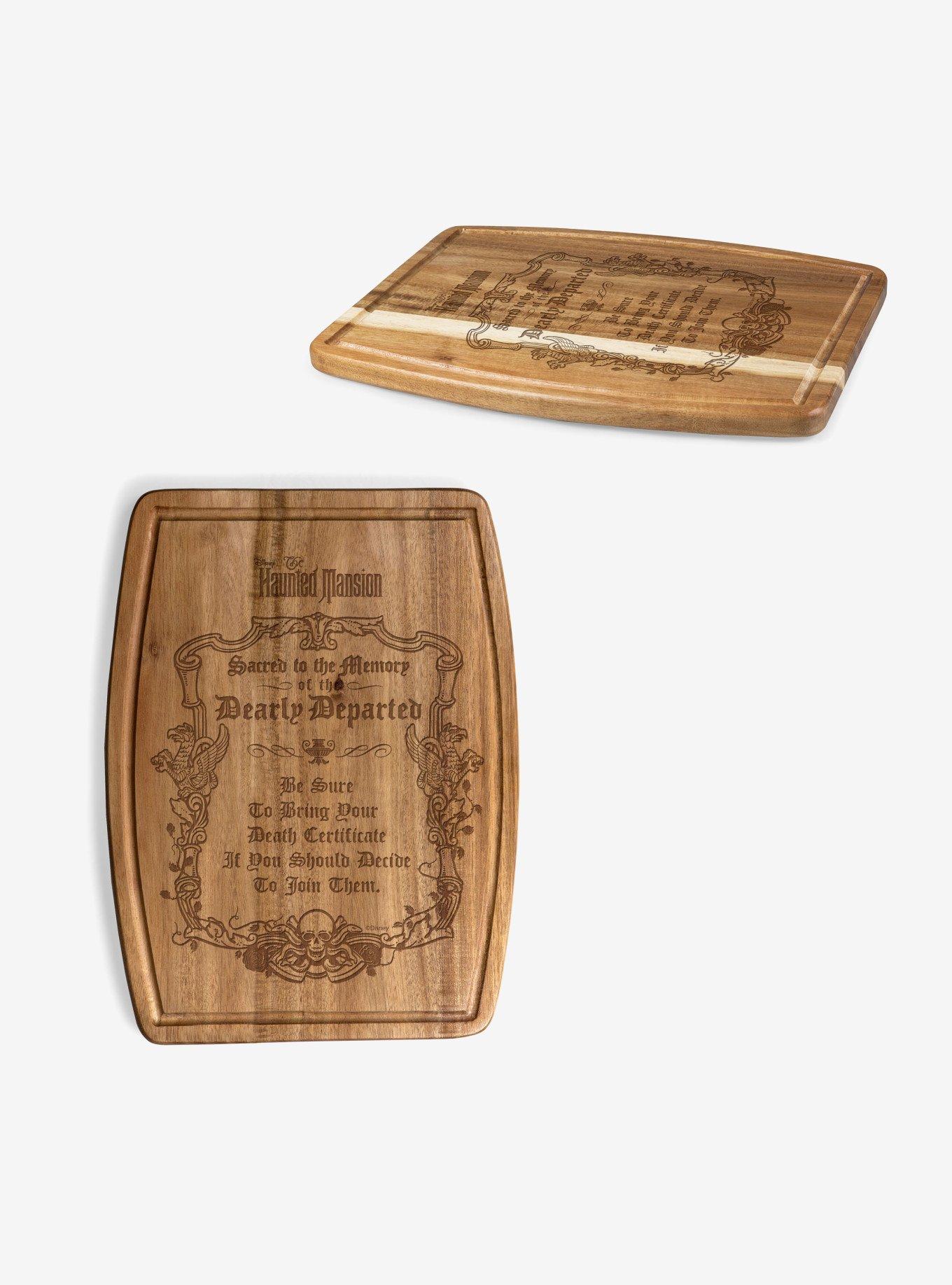 Disney Haunted Mansion Dearly Departed Acacia Cutting Board, , alternate